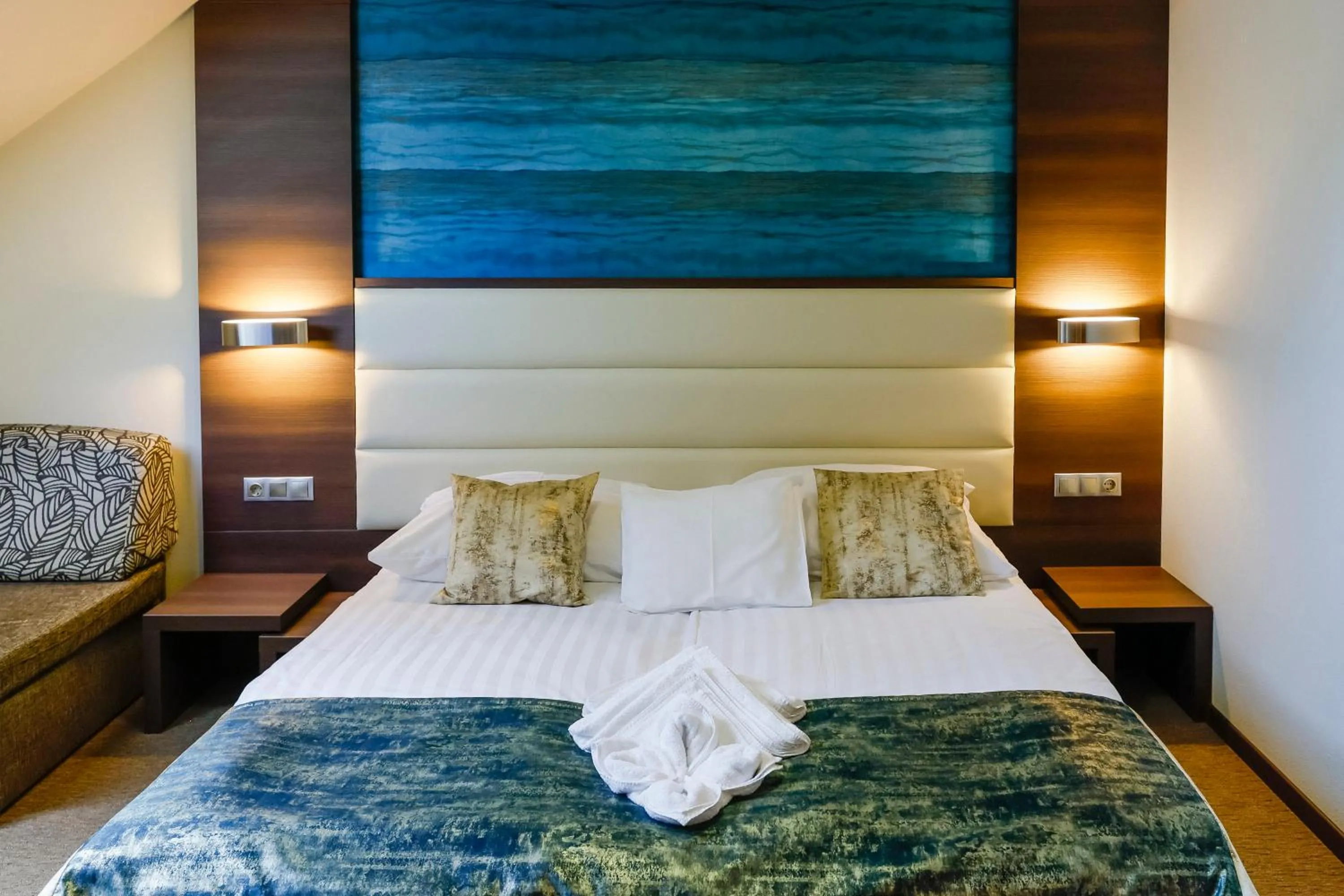 Bed in Hotel Villa Völgy Wellness & Konferencia