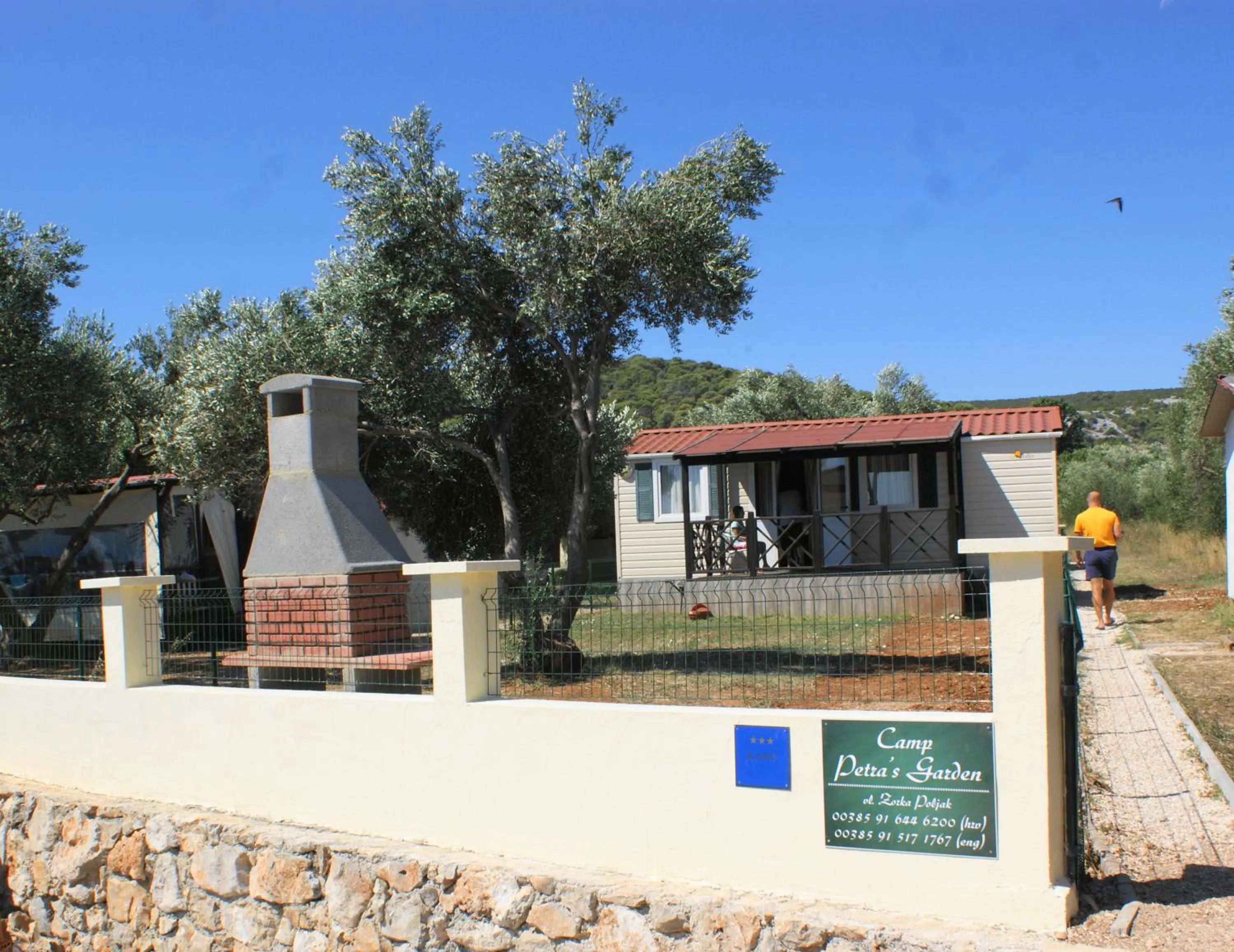 Property building in Petra's garden