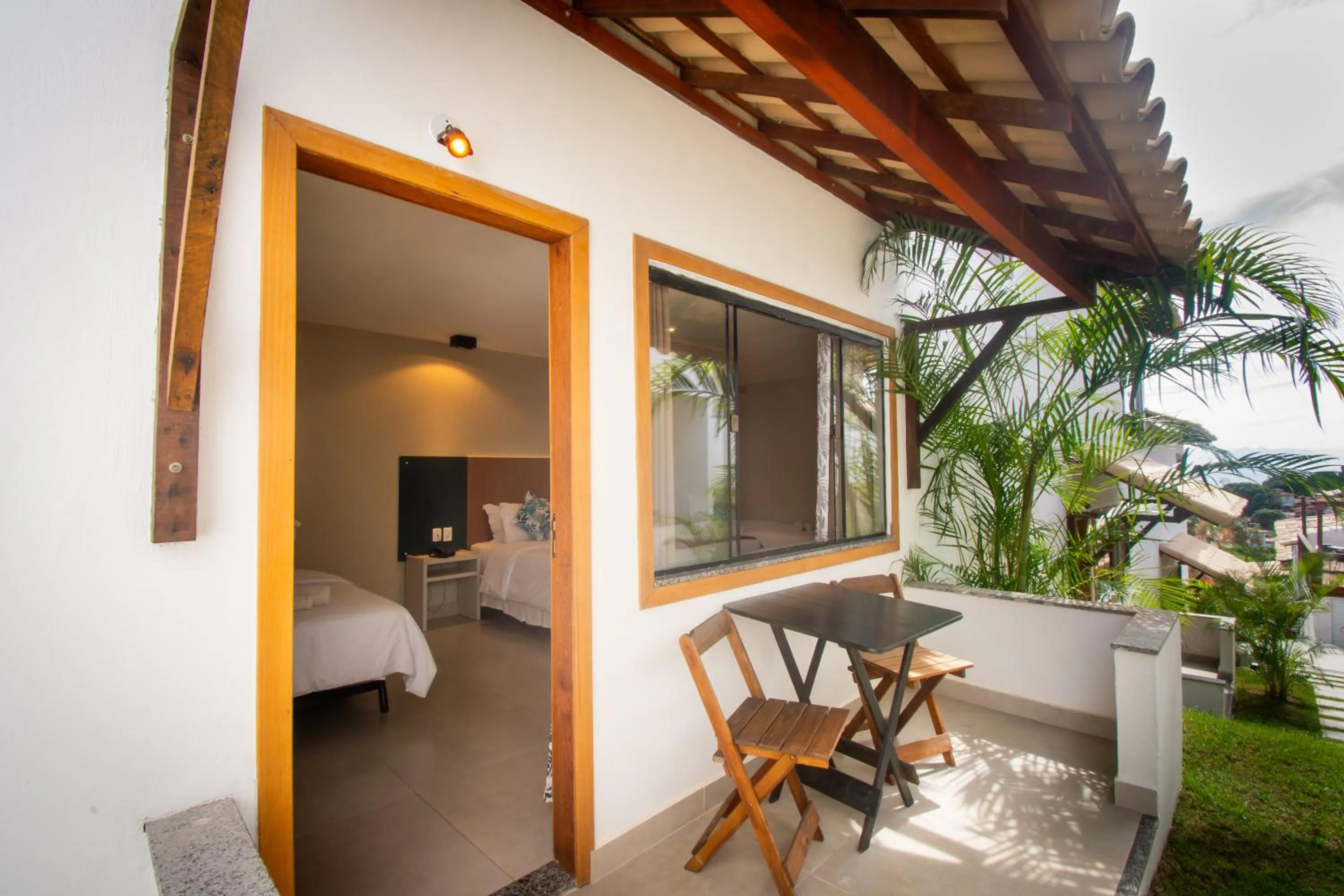 Seating area, Bed in Pousada Gammel Dansk by Latitud Hoteles