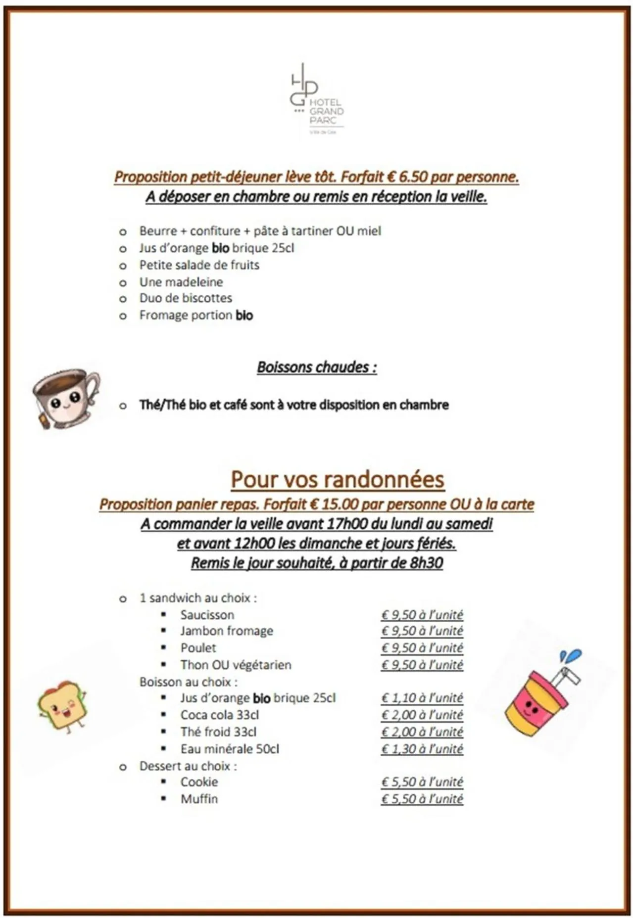 Breakfast in Hotel du Grand Parc