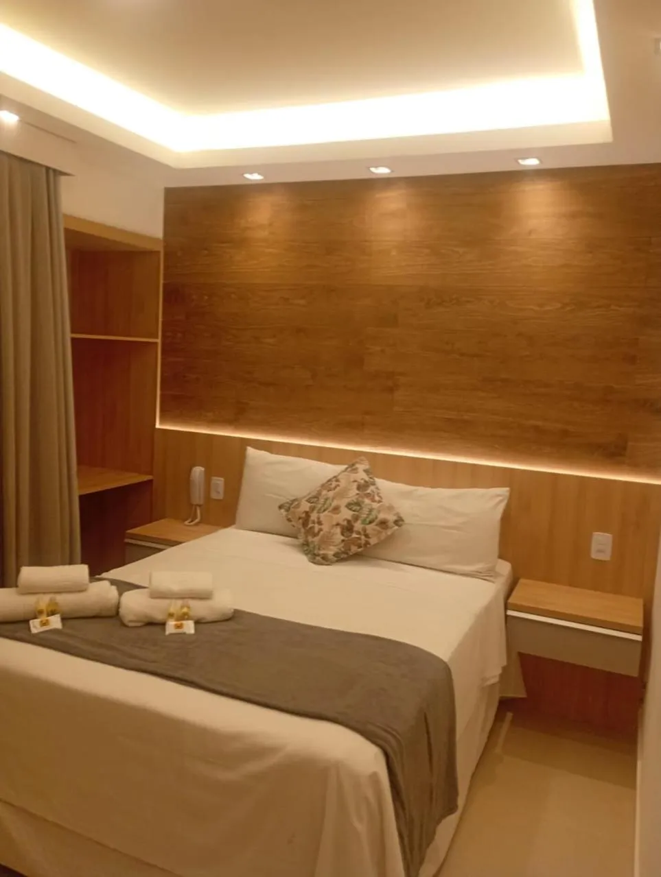 Bed in Hotel Pousada Casacolina