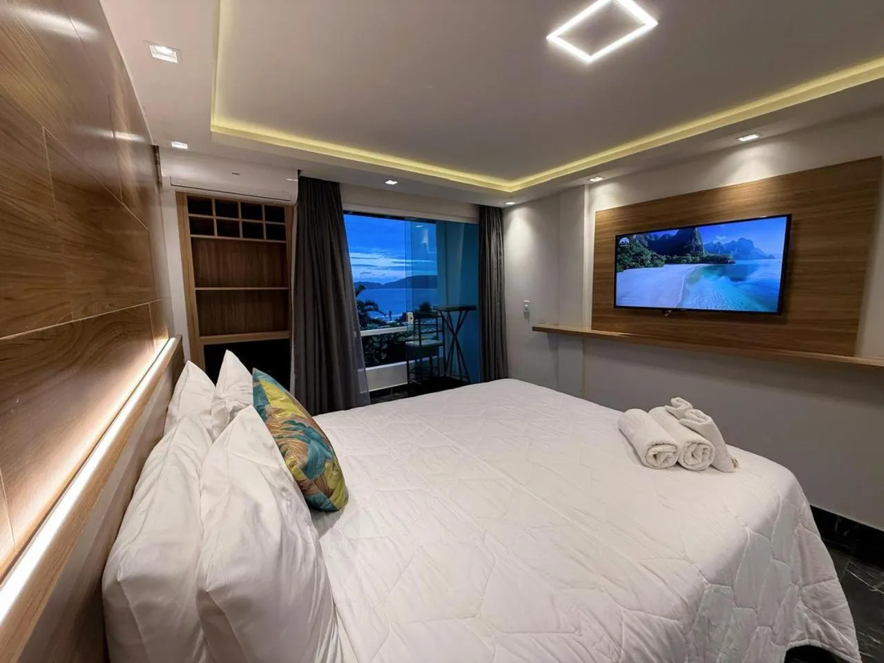 Bed in Hotel Pousada Casacolina