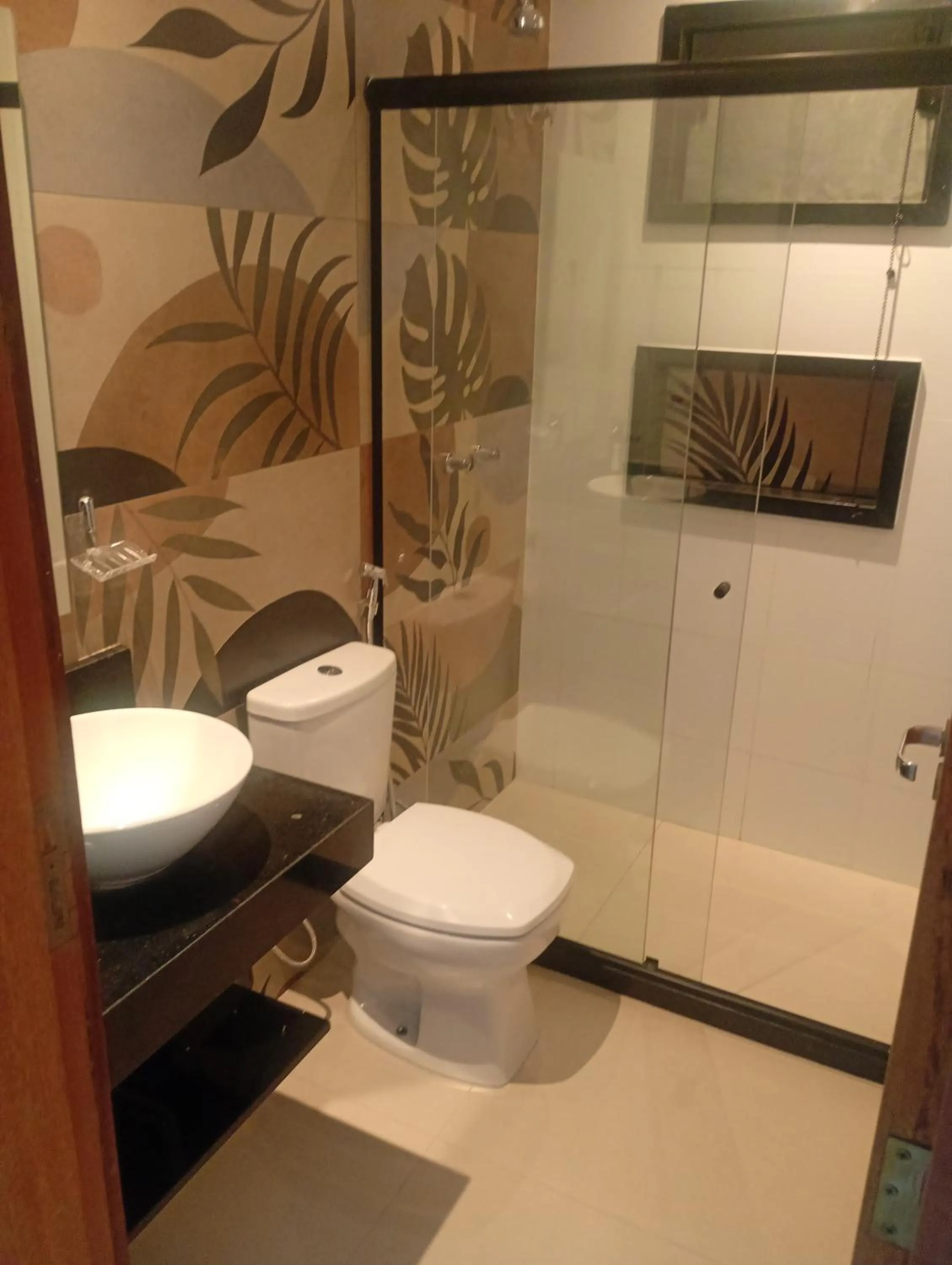 Toilet in Hotel Pousada Casacolina