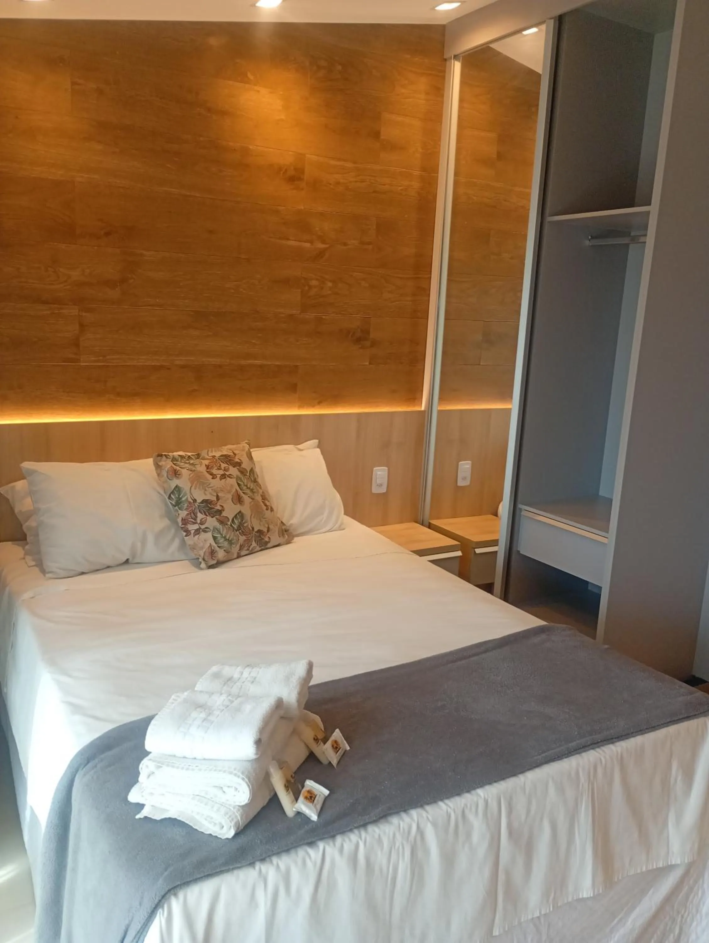 Bed in Hotel Pousada Casacolina