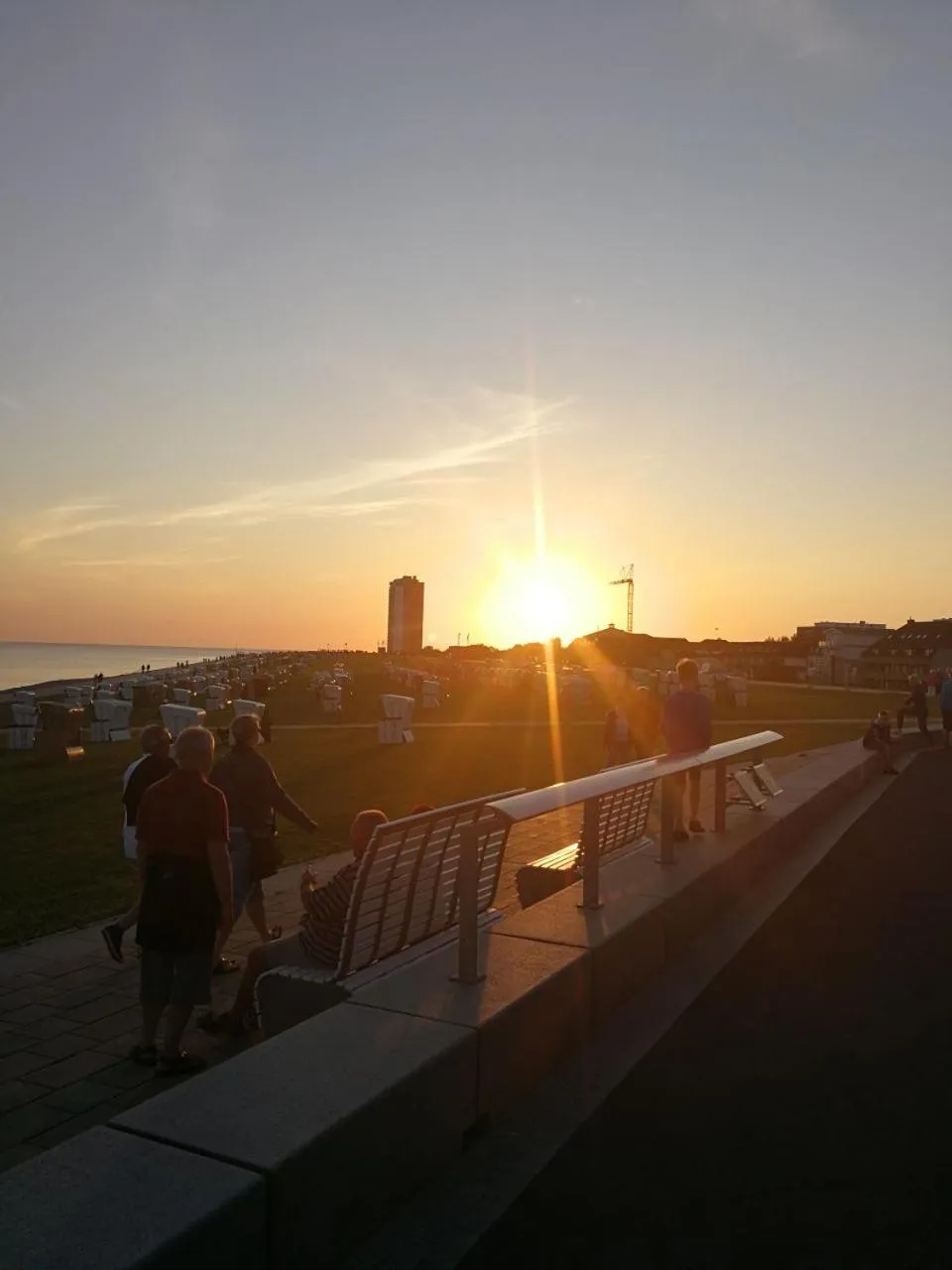 Sunset in Strandhotel Salty