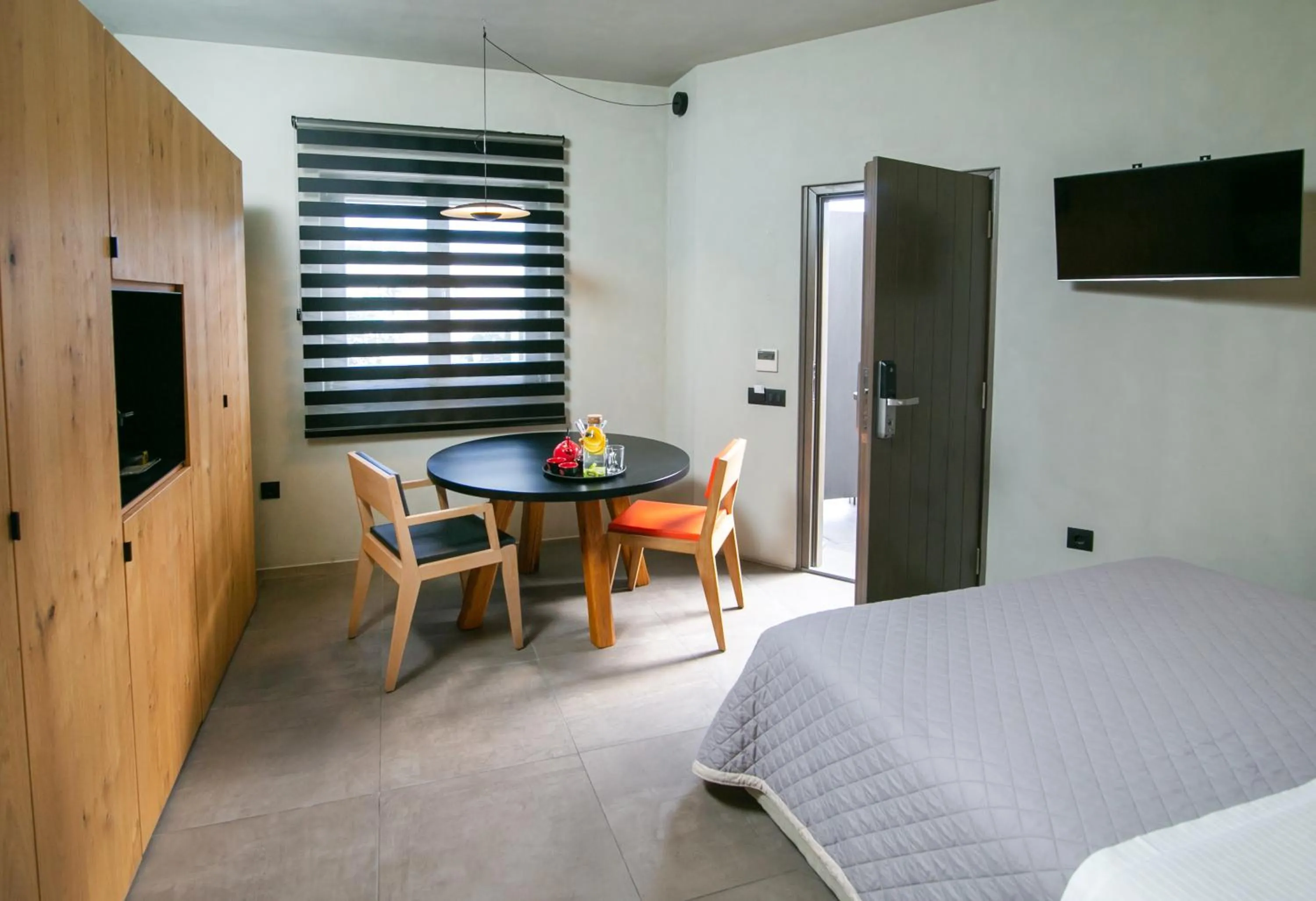 Coffee/tea facilities, Bed in Marquise Suites - Adults Only