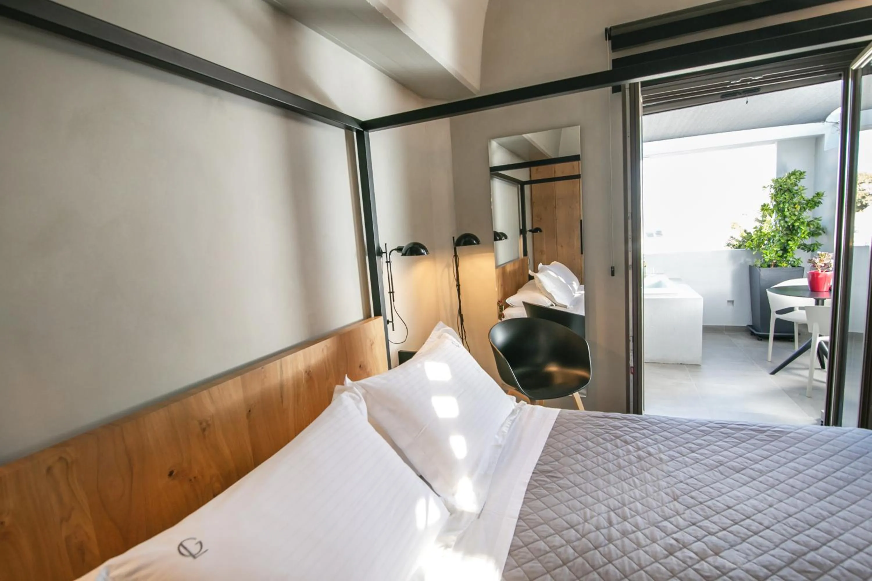 Coffee/tea facilities, Bed in Marquise Suites - Adults Only