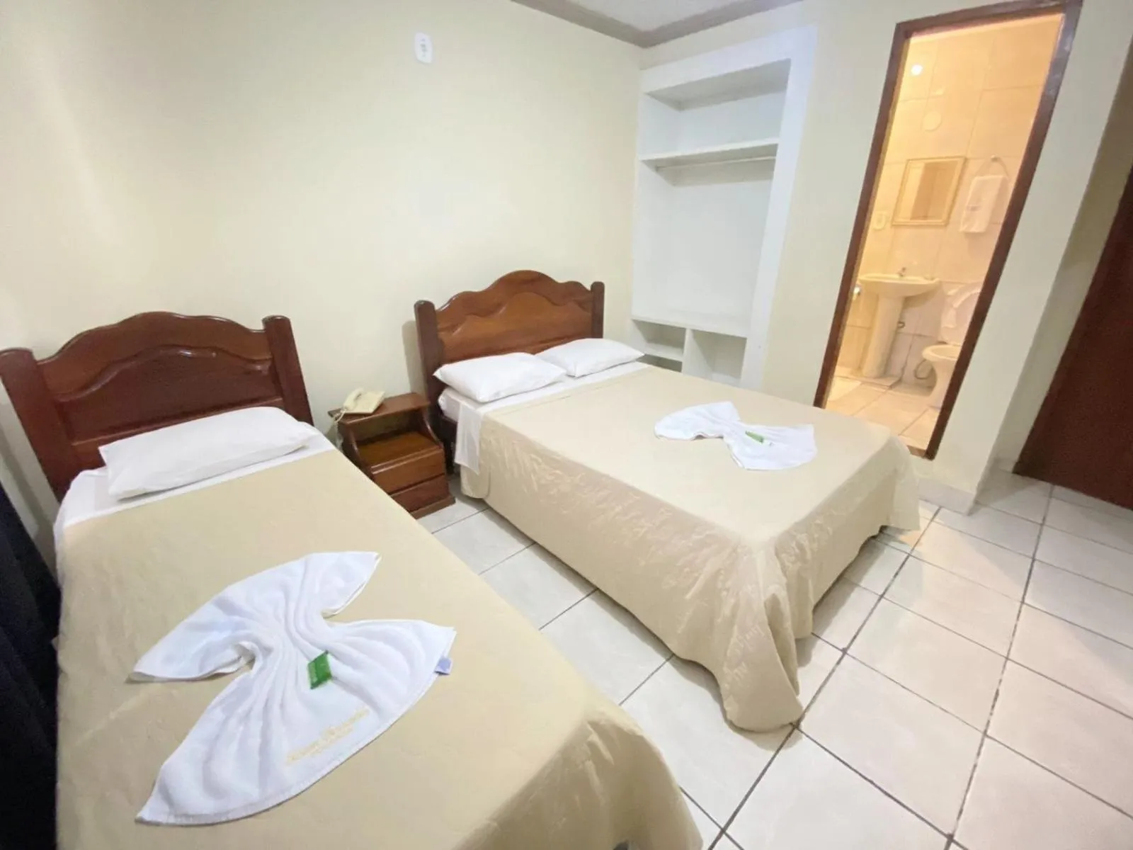 Bed in Pousada Dom Fernandes