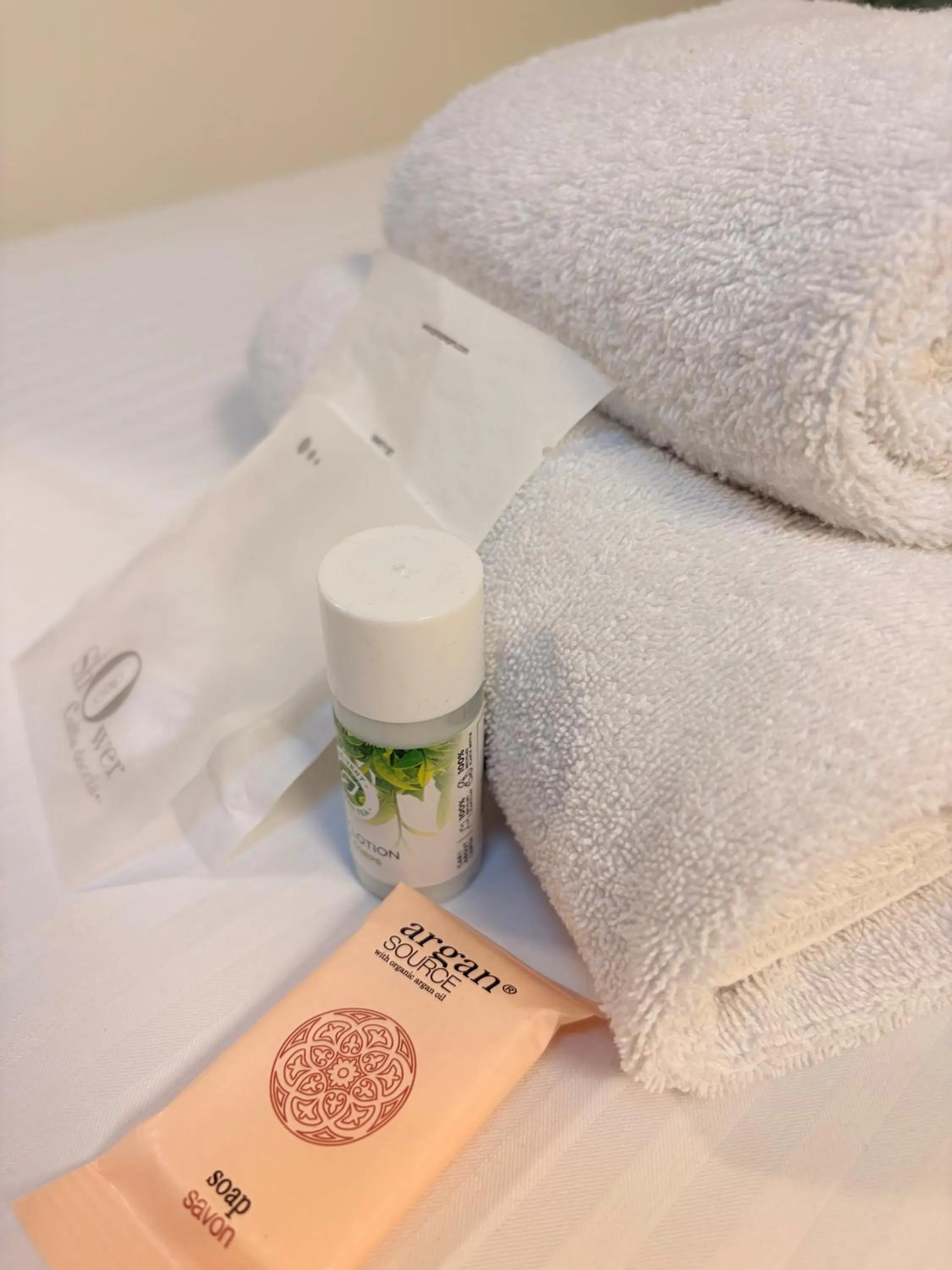 Bathroom, Bed in Hôtel La Fabrique