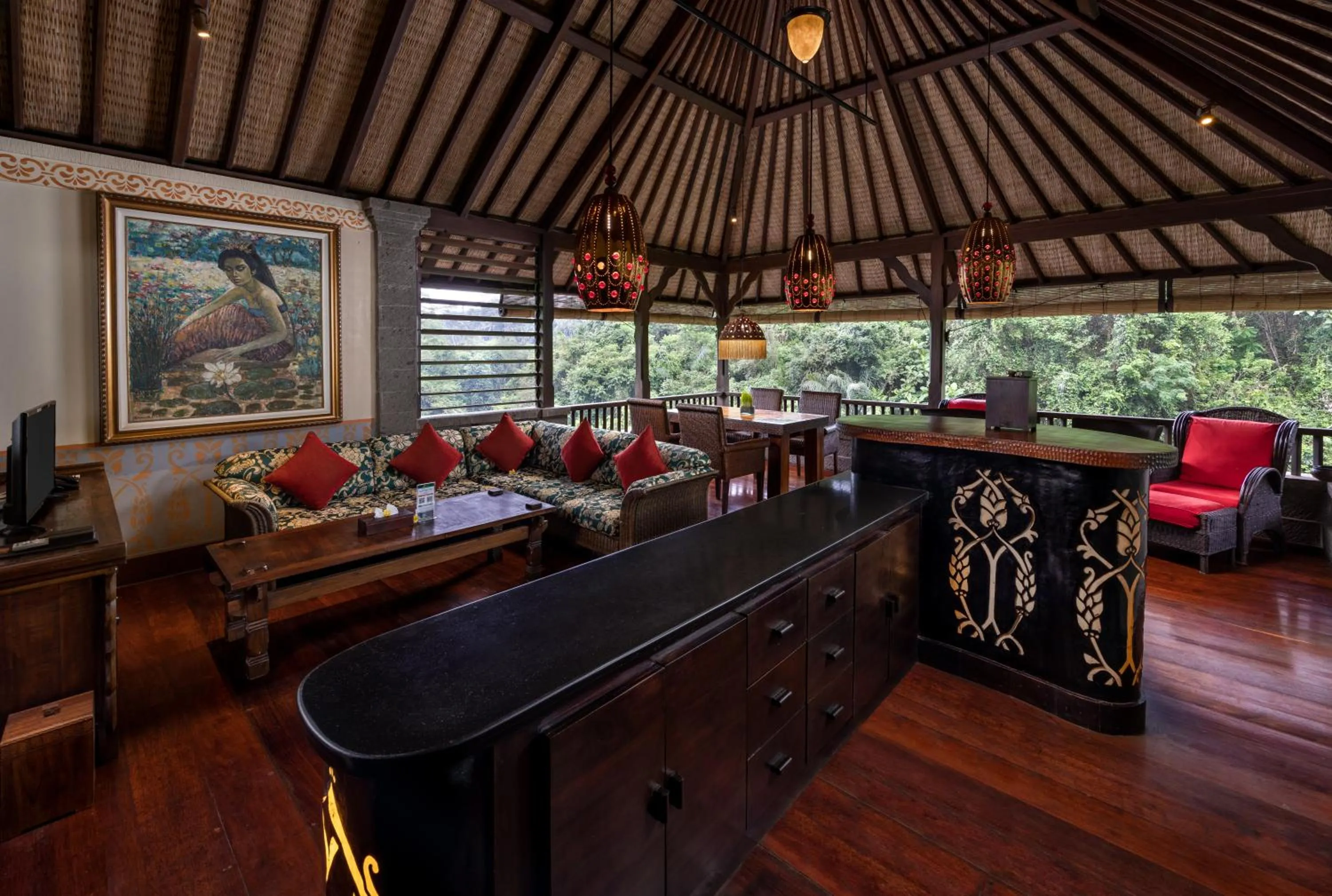 Living room in Bidadari Private Villas & Retreat