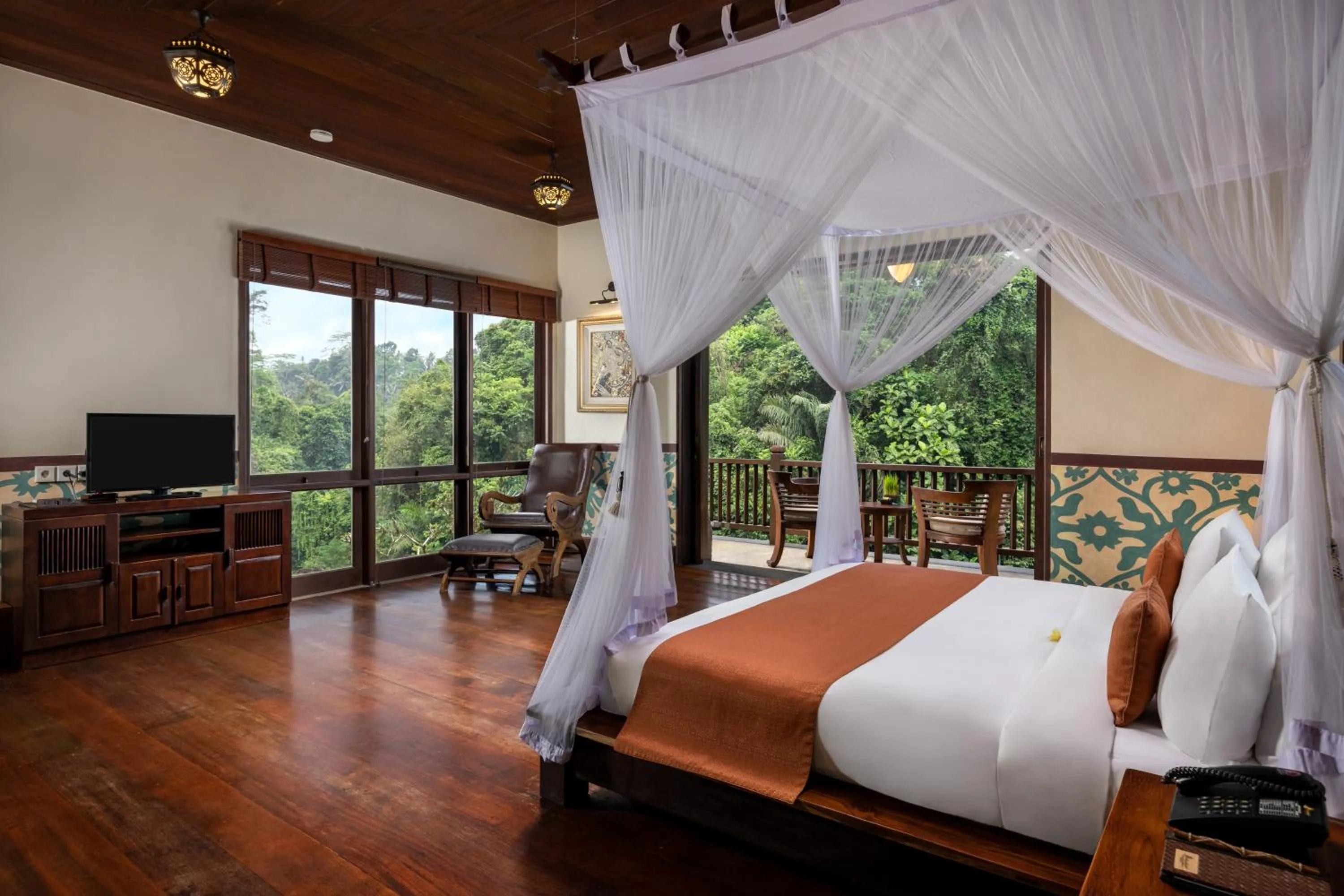 Bed in Bidadari Private Villas & Retreat