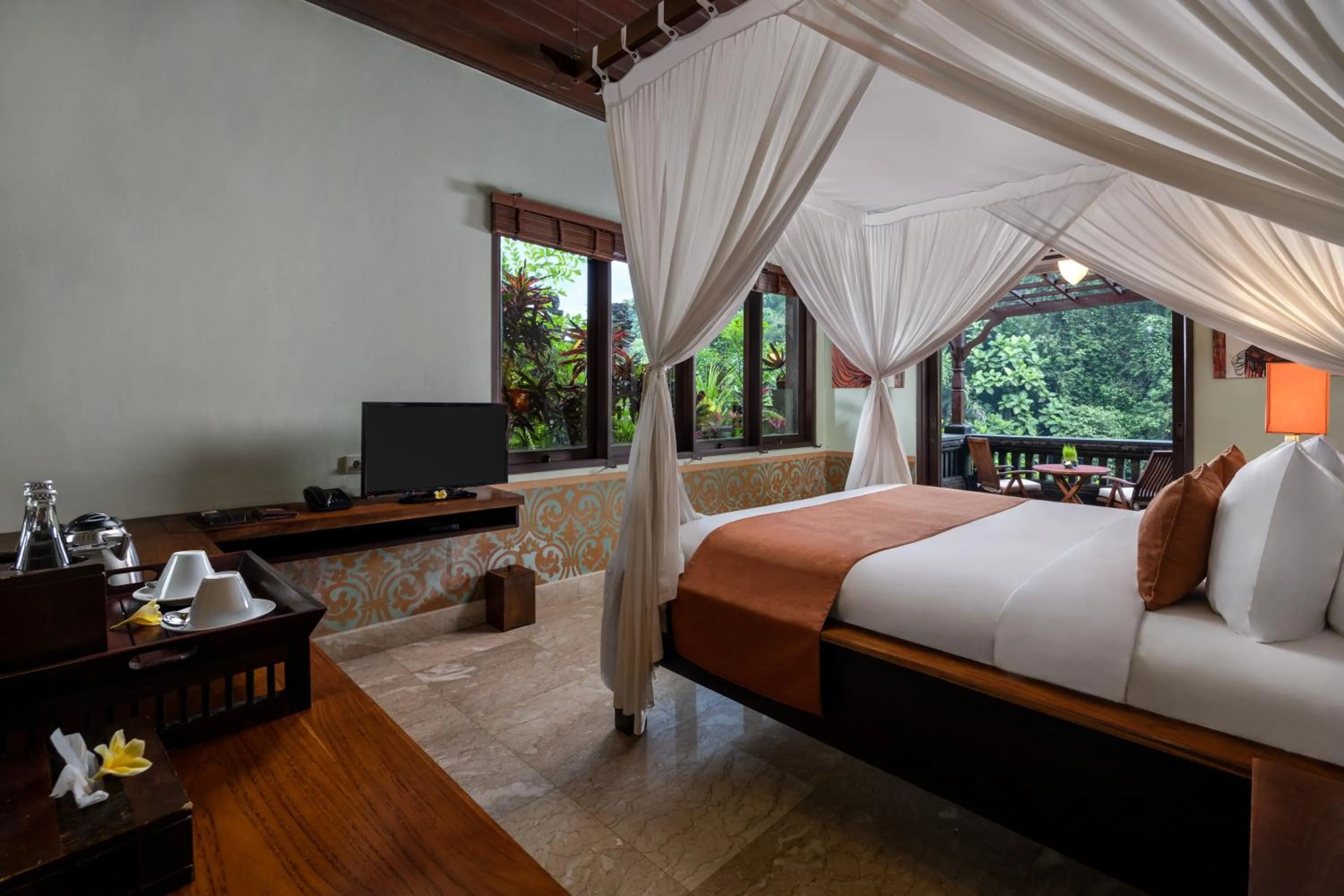 Bed in Bidadari Private Villas & Retreat