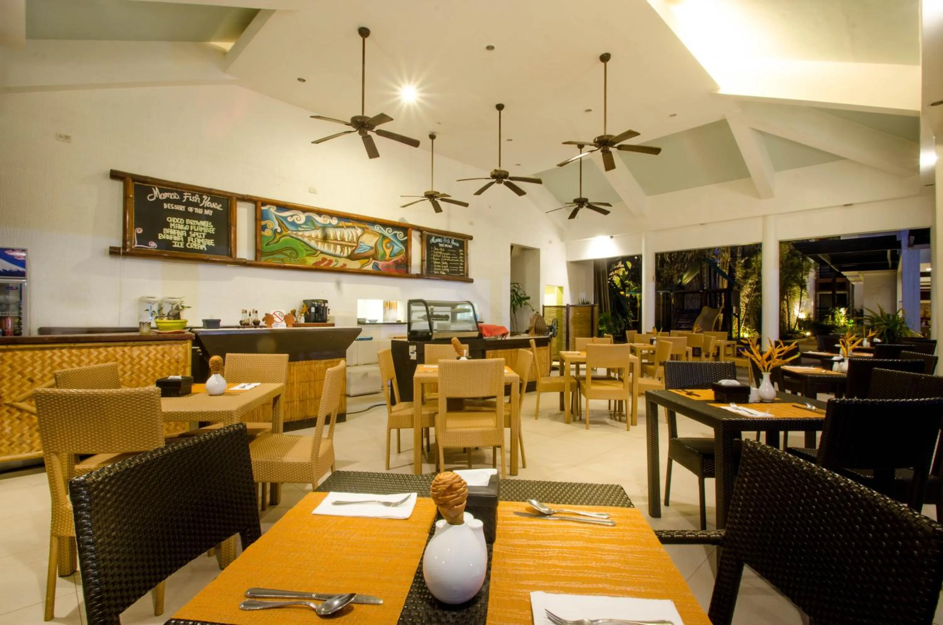 Dining area in Microtel by Wyndham Boracay