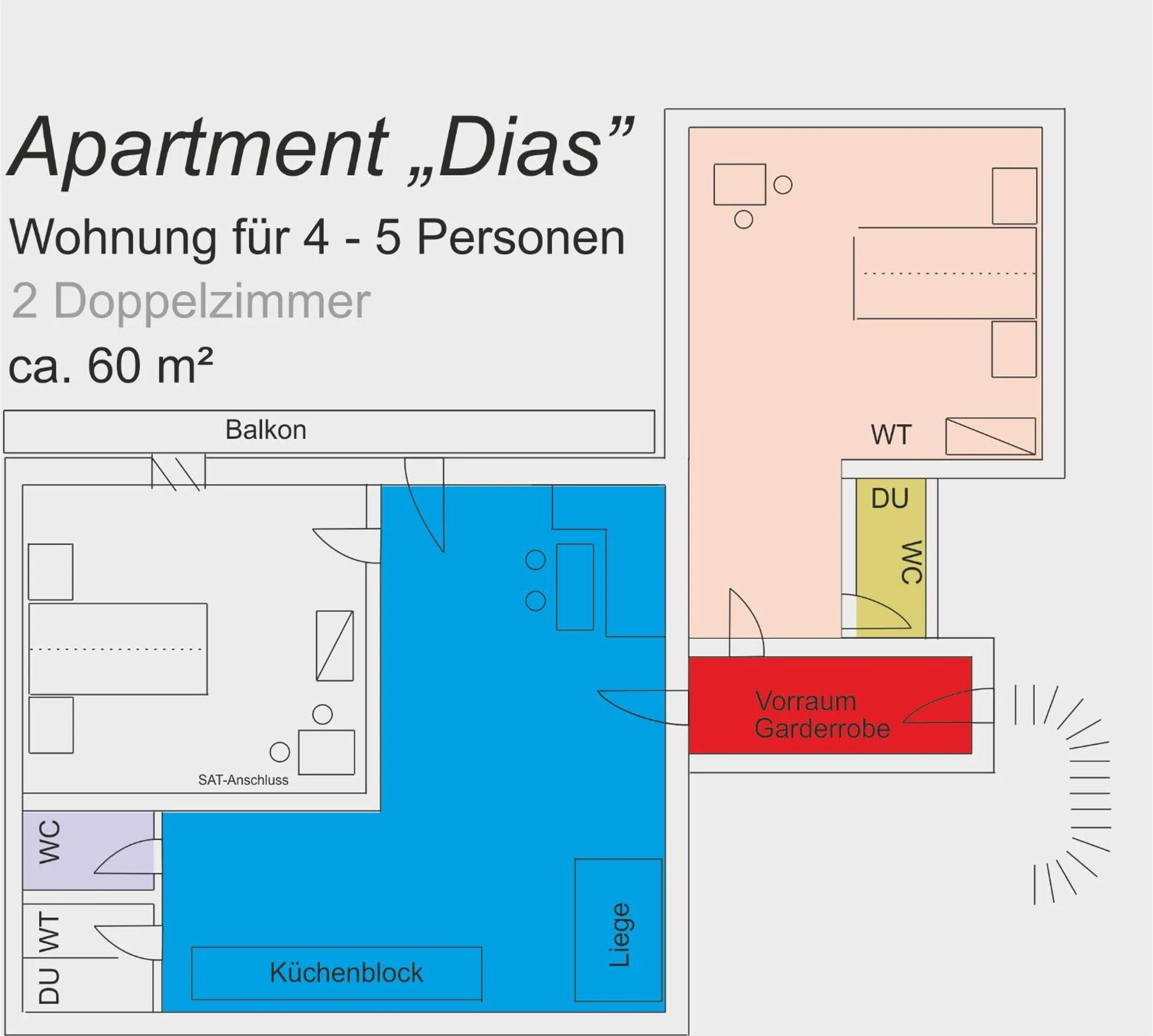 Floor plan in Apartments Kappl