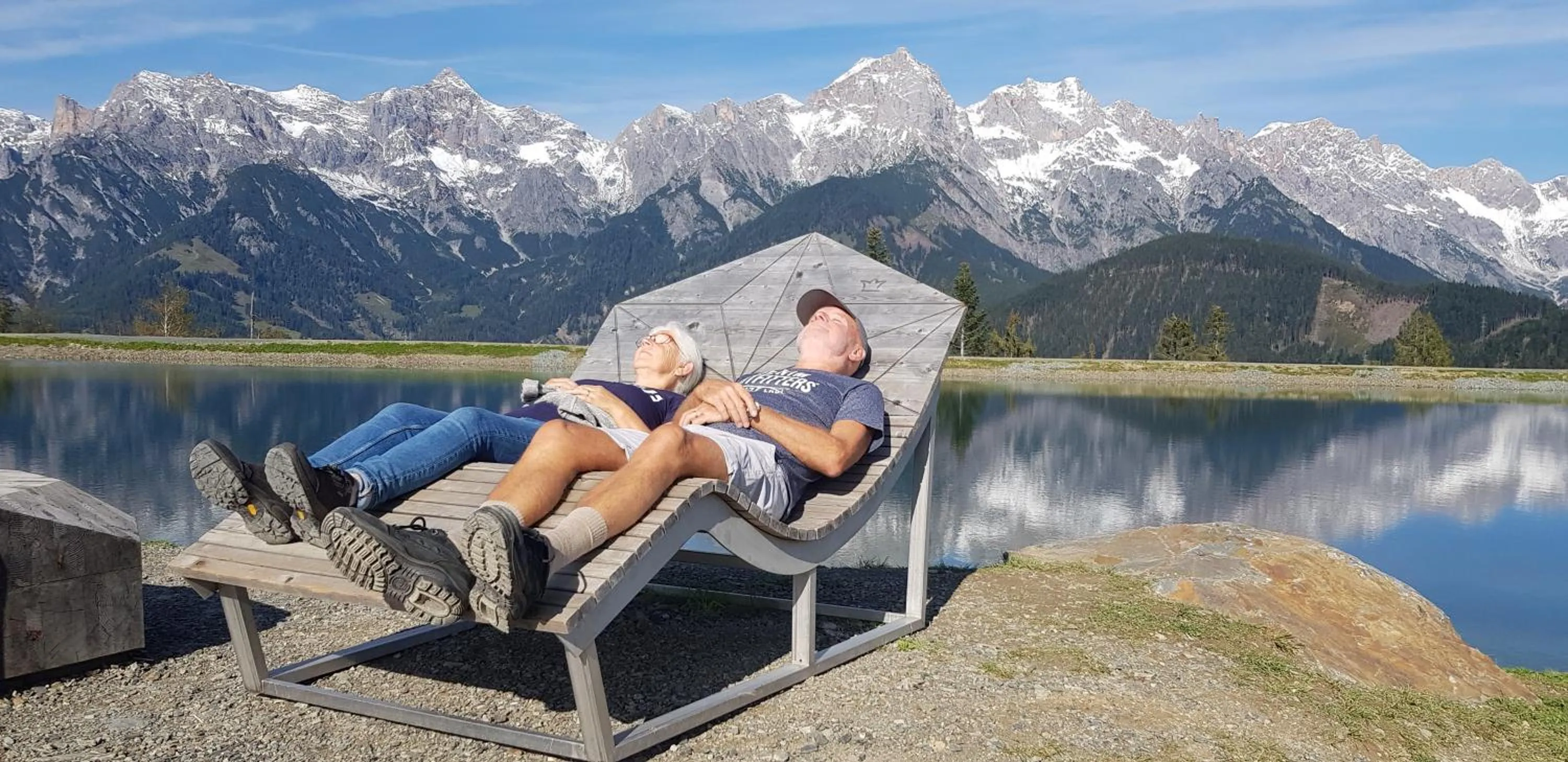 group of guests in Hotel Sonnenlicht Maria Alm