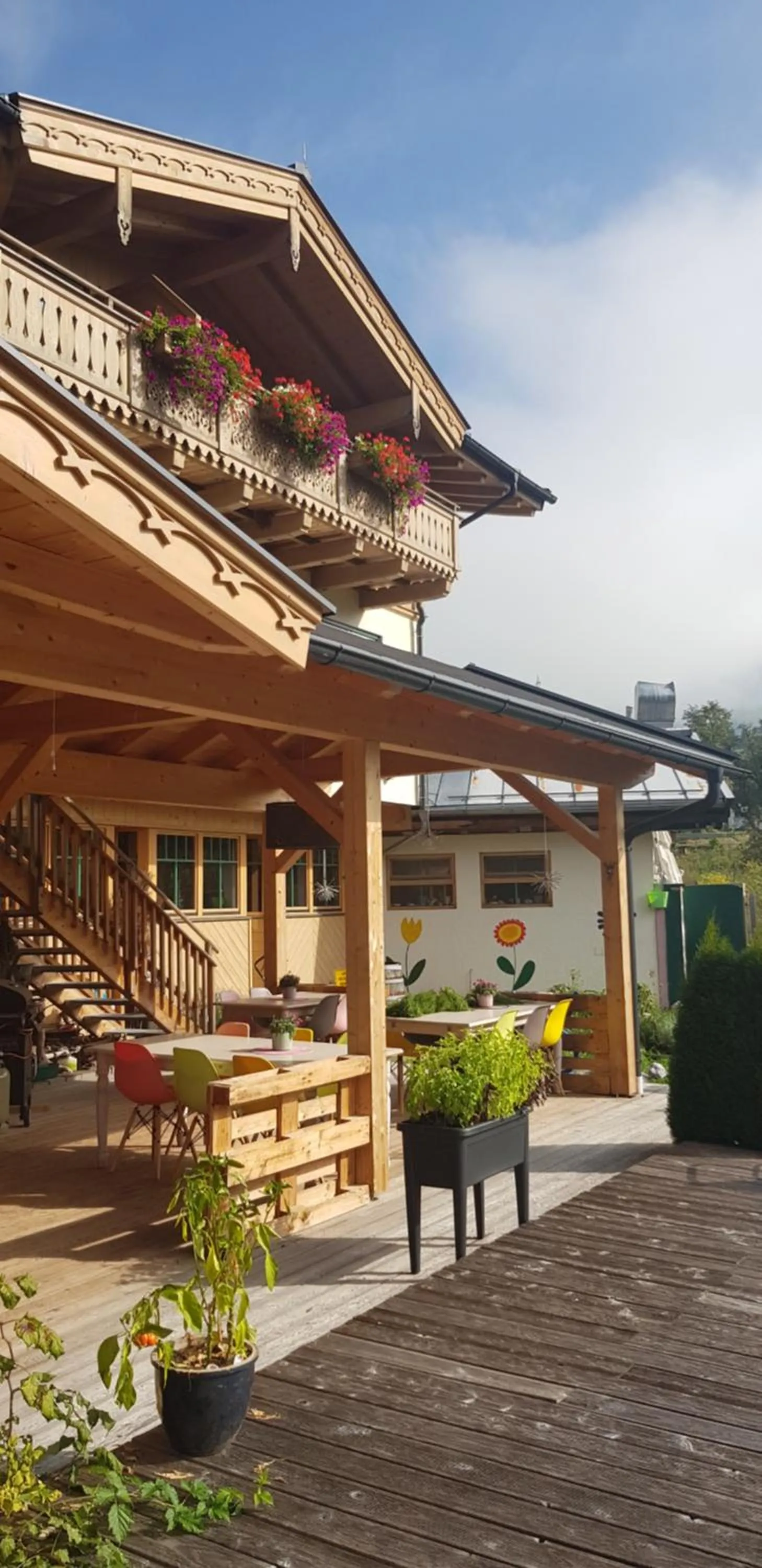 Garden view in Hotel Sonnenlicht Maria Alm