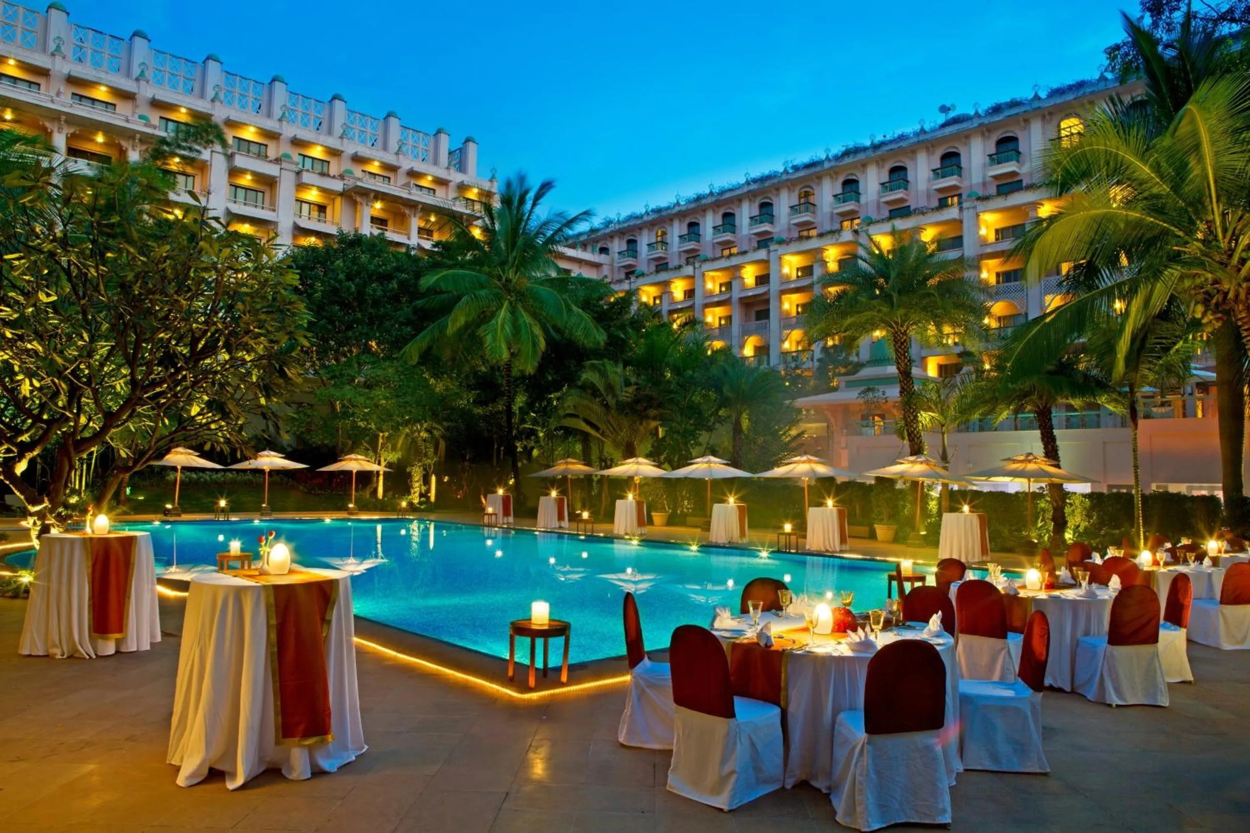 Swimming pool in The Leela Palace Bengaluru