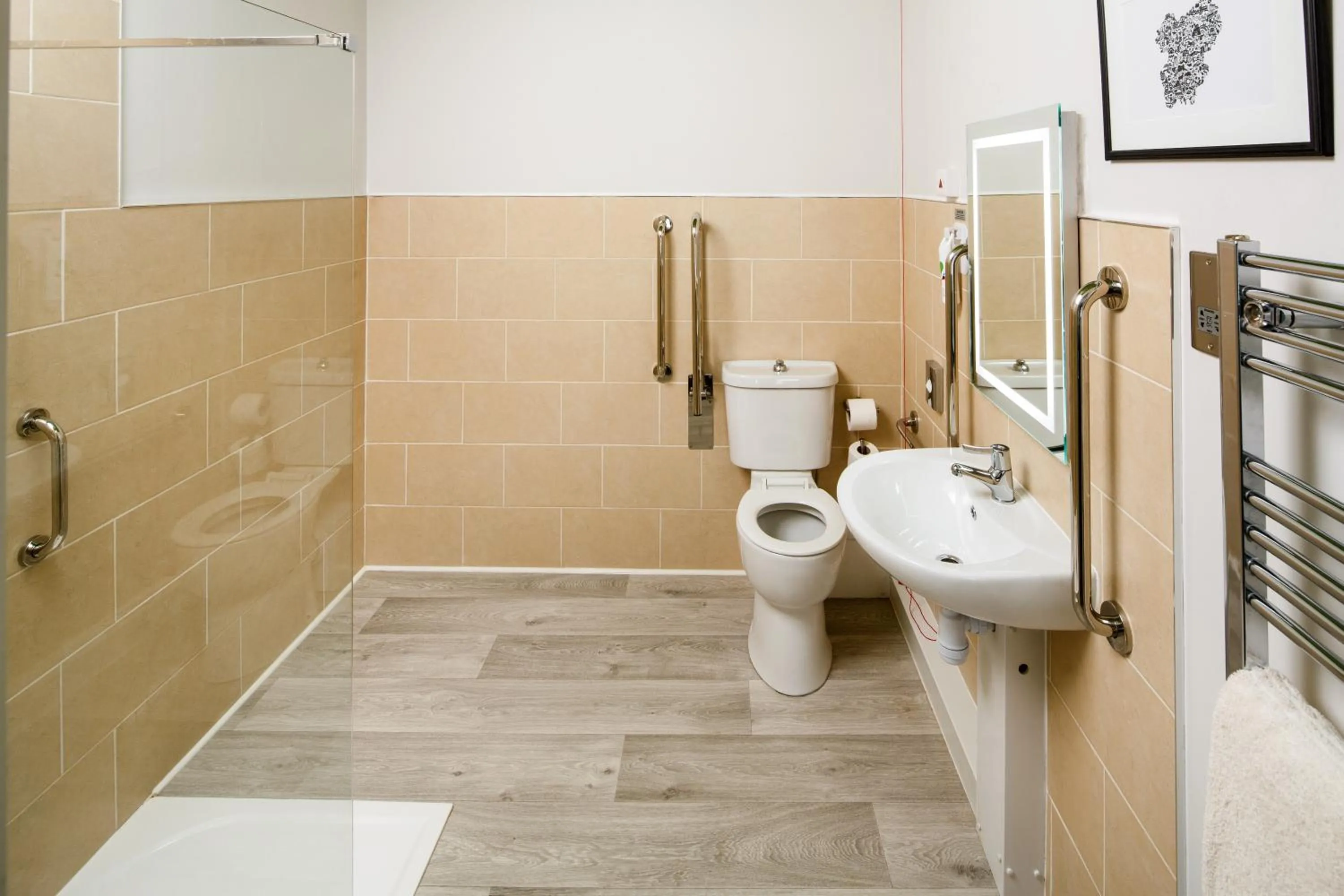 Shower, Bathroom in ibis Styles Birmingham Oldbury