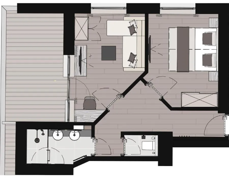 Floor Plan in Verwöhnhotel Berghof