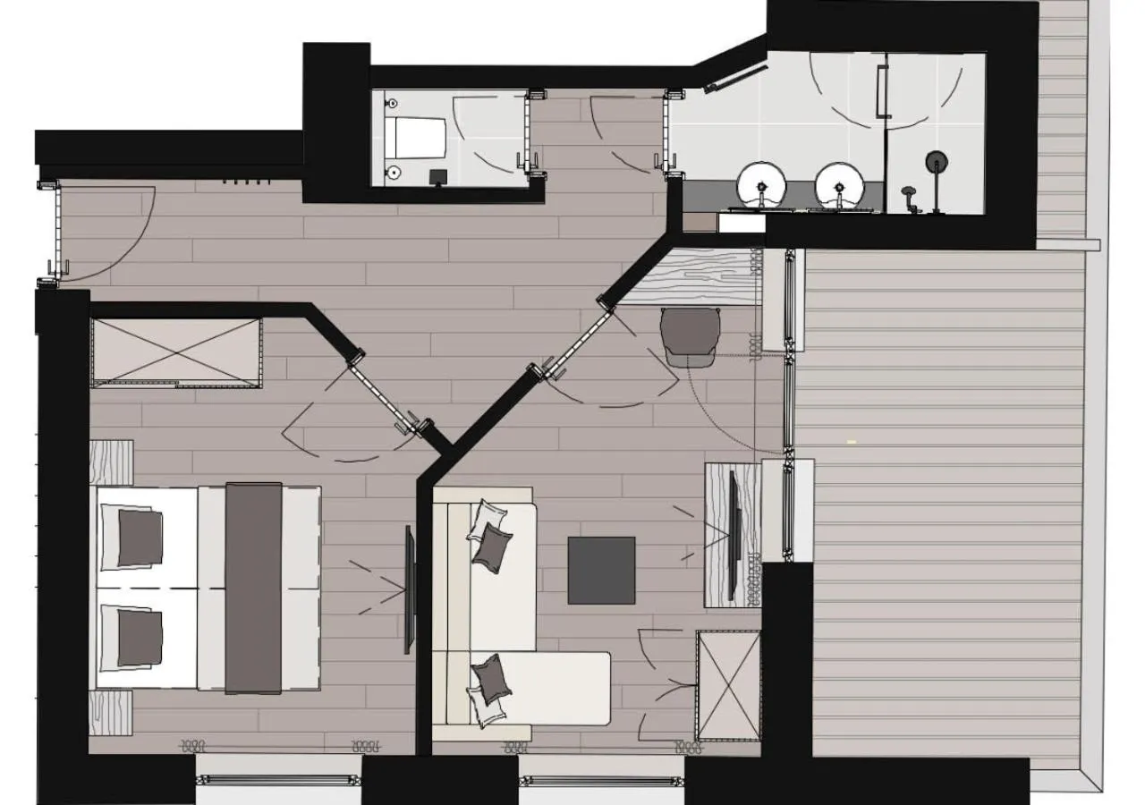 Floor plan in Hotel Berghof - St Johann in Salzburg