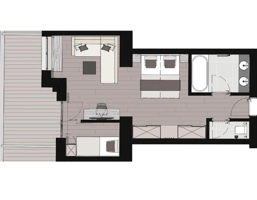 Floor Plan in Verwöhnhotel Berghof