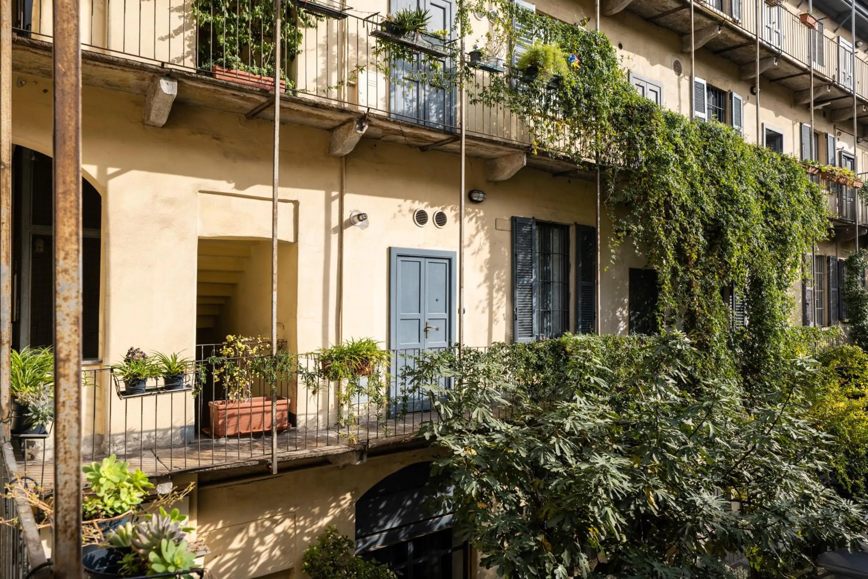 Inner courtyard view in Ai Suma Hotel