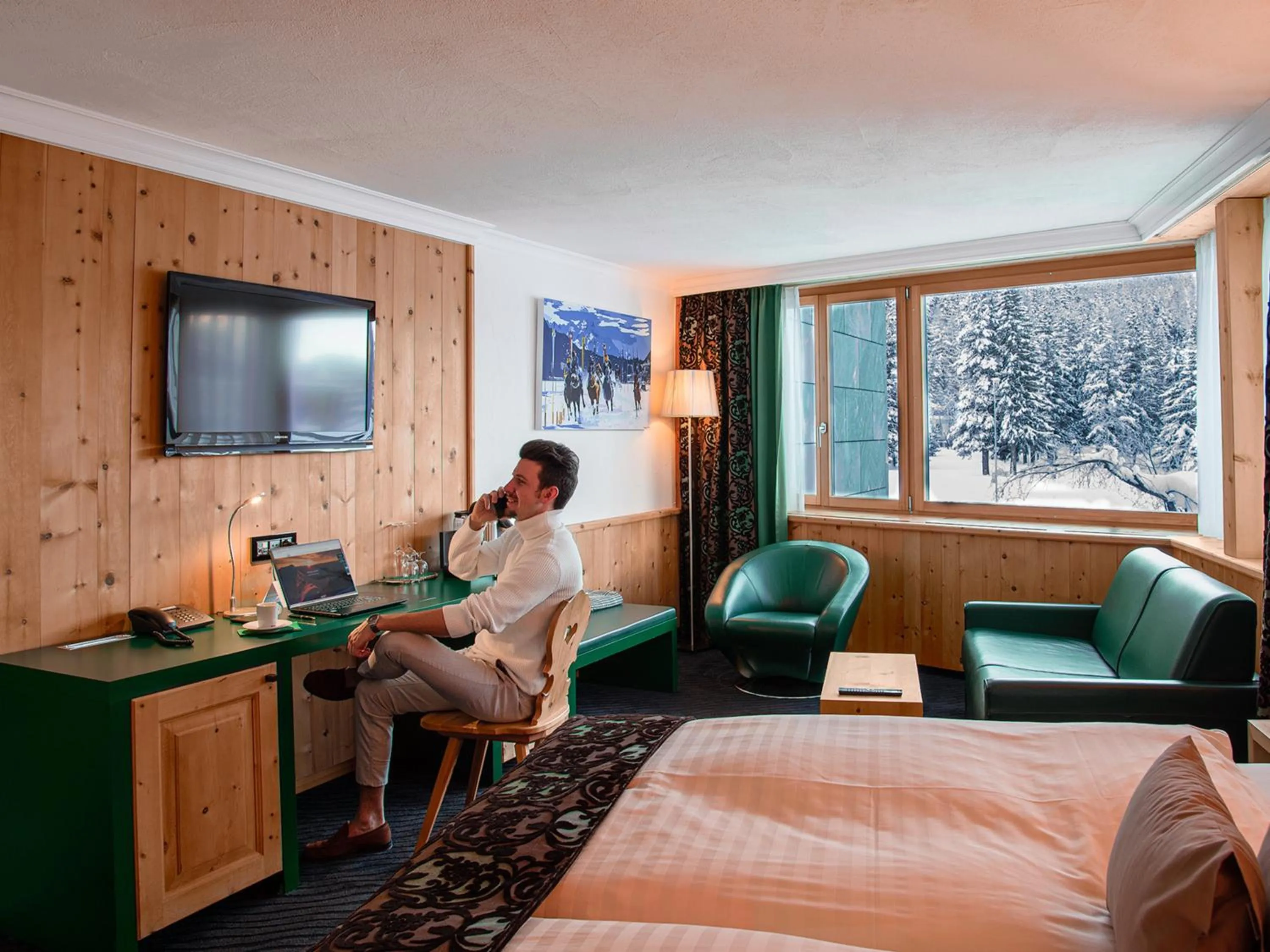 Bed in Hotel San Gian