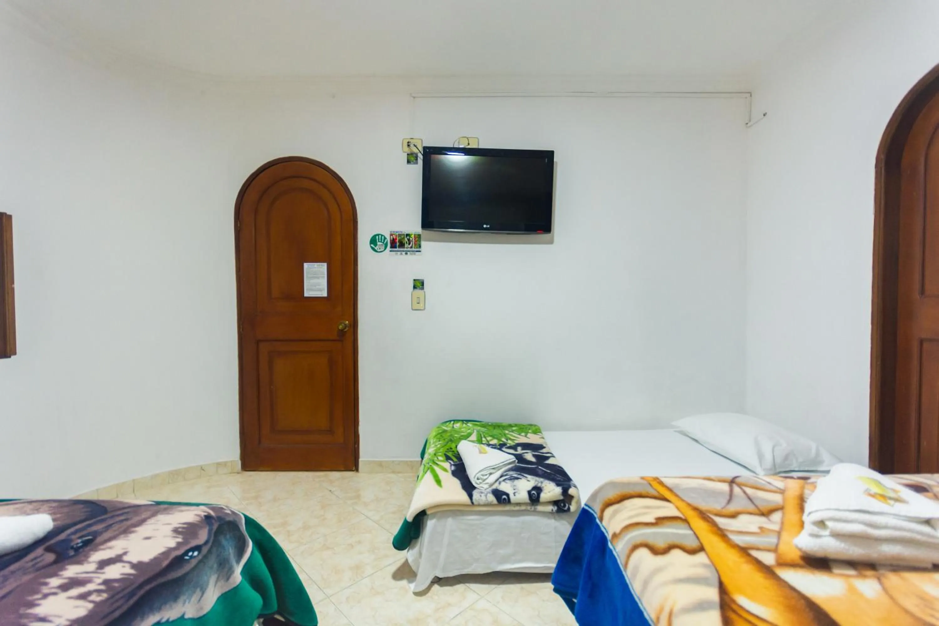 Bed in Hotel Real Guatapé