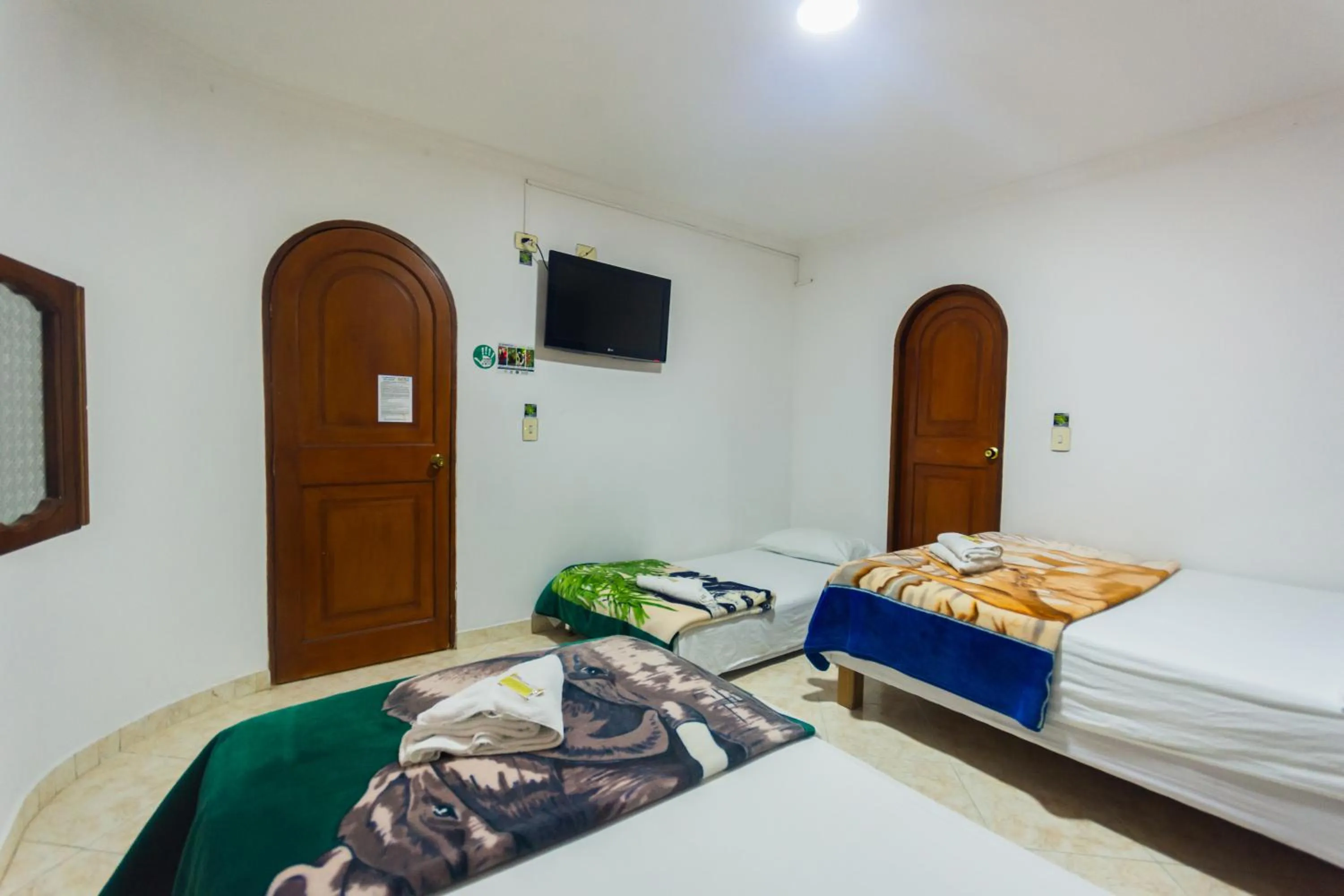 Bed in Hotel Real Guatapé