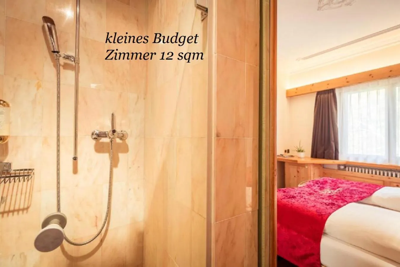 Bathroom, Bed in Hotel Nolda