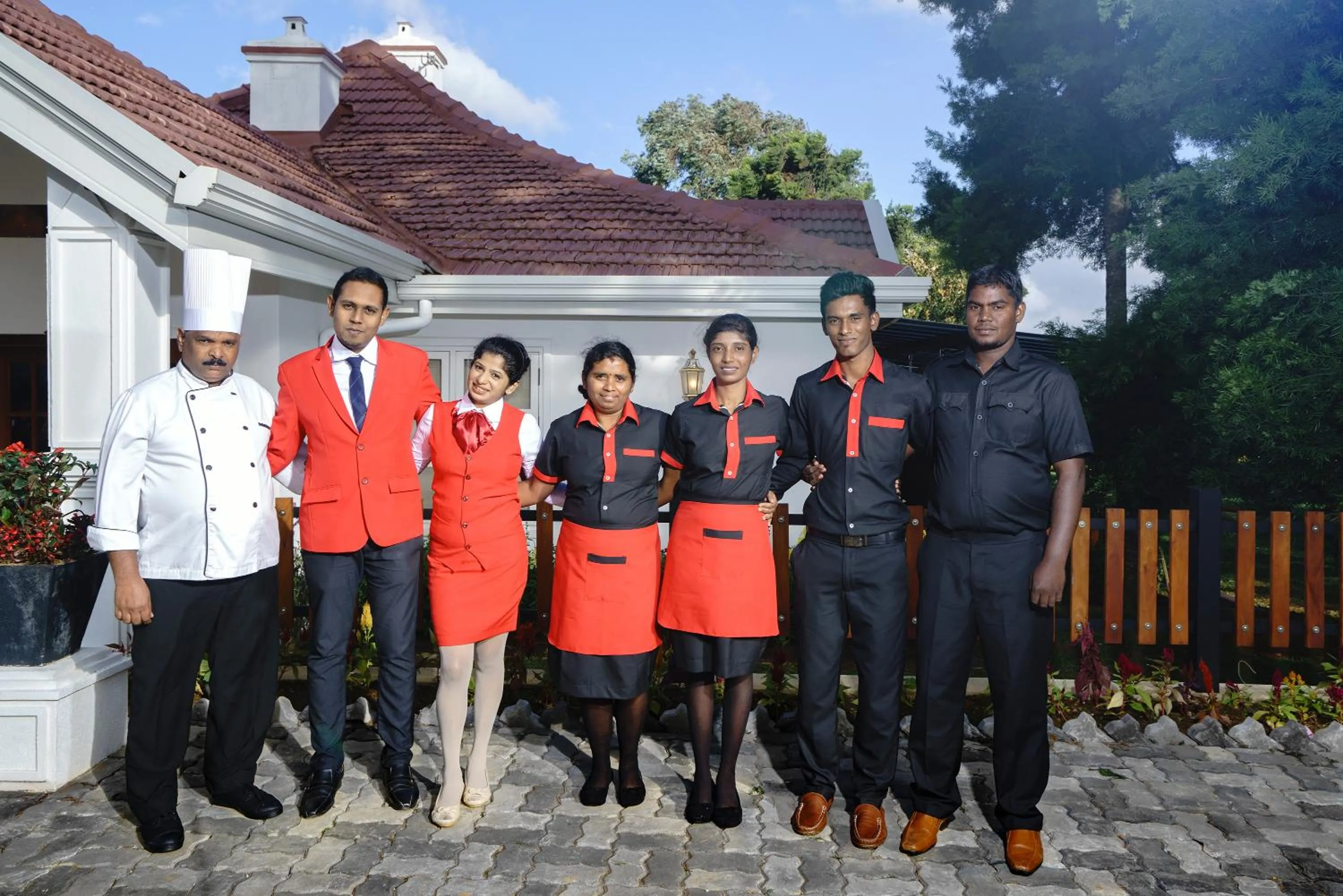 Staff in La Grande Villa