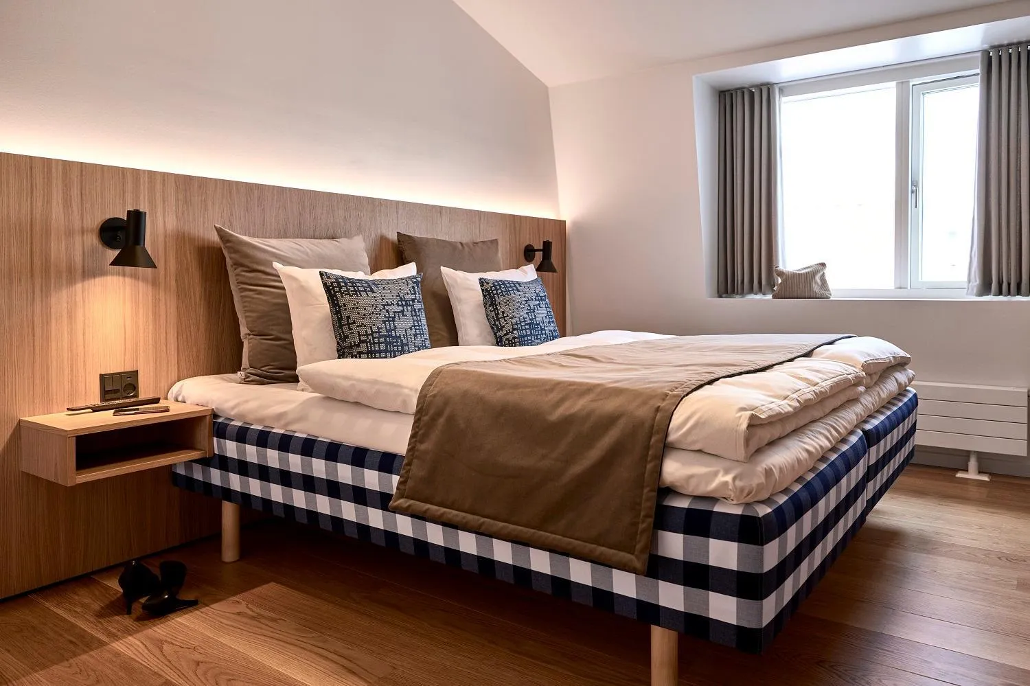 Bed in Hotel Oasia Aarhus City