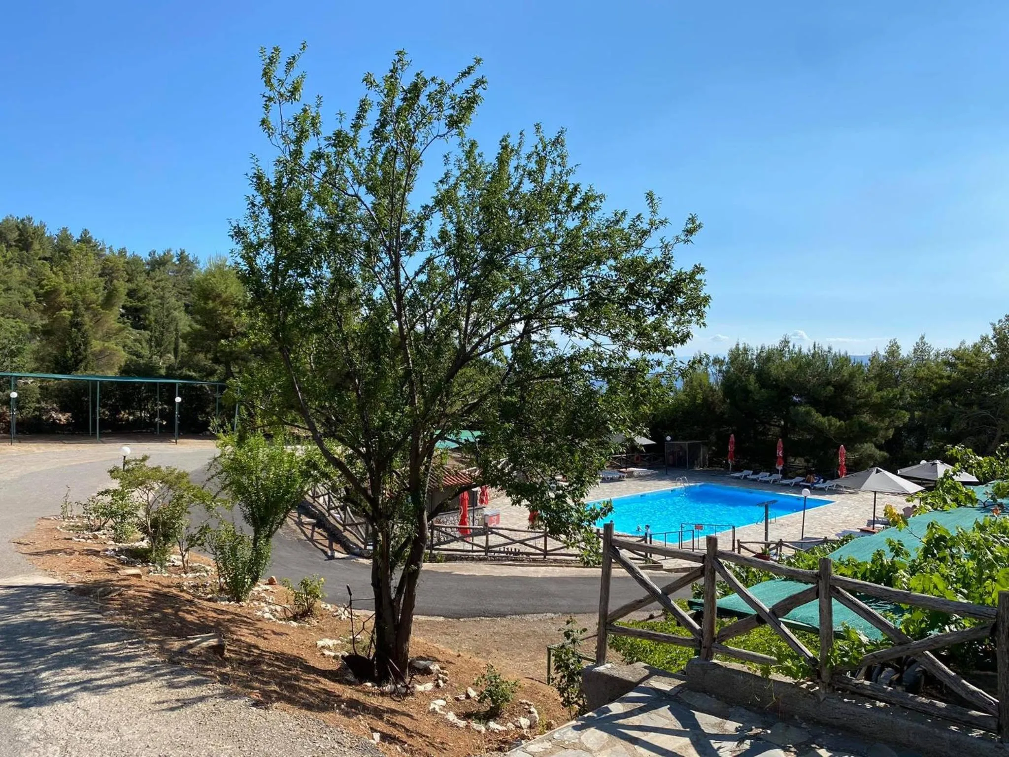 Pool view in Bungalow - Camping Apollon