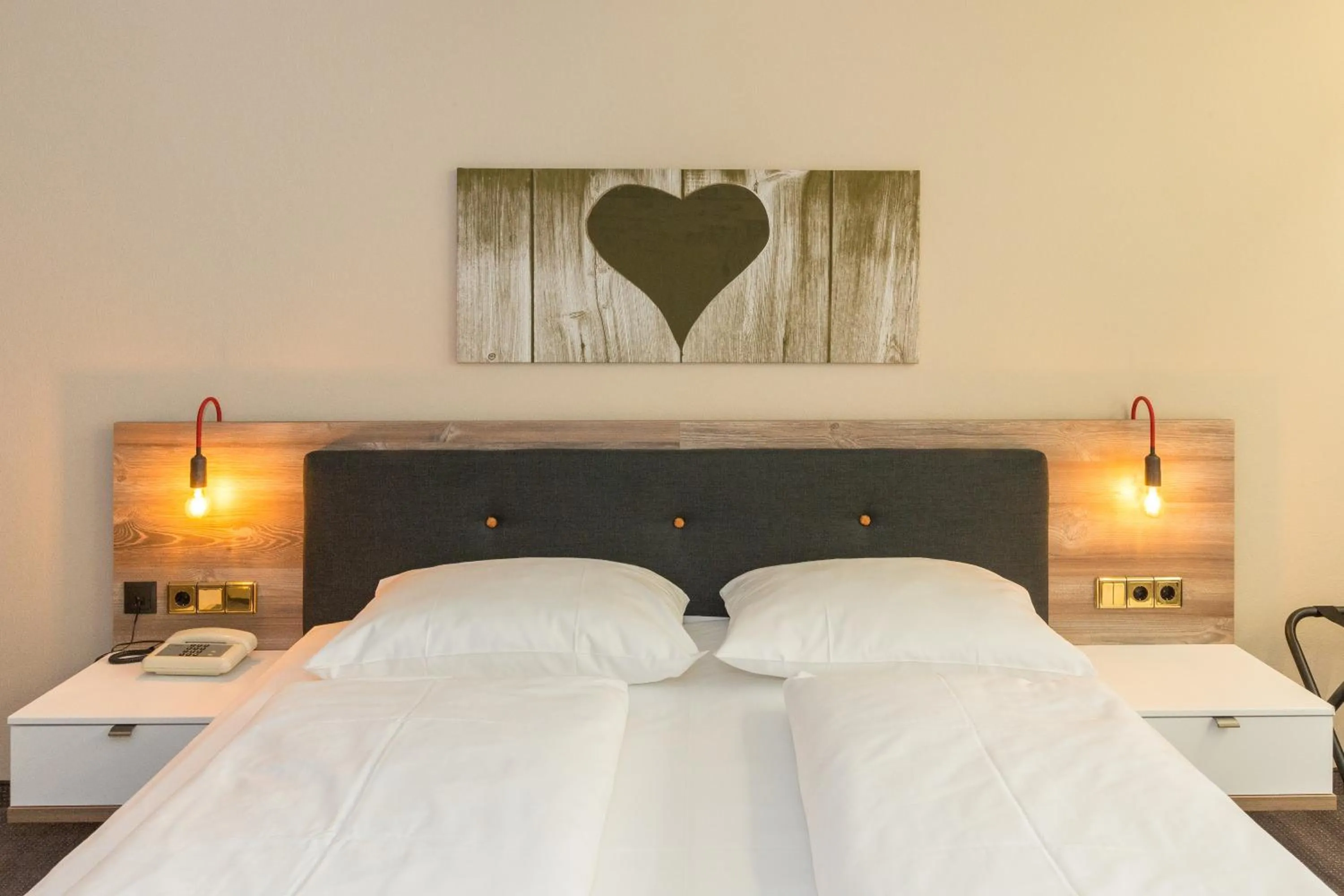 Decorative detail, Bed in Hotel Burgfrieden