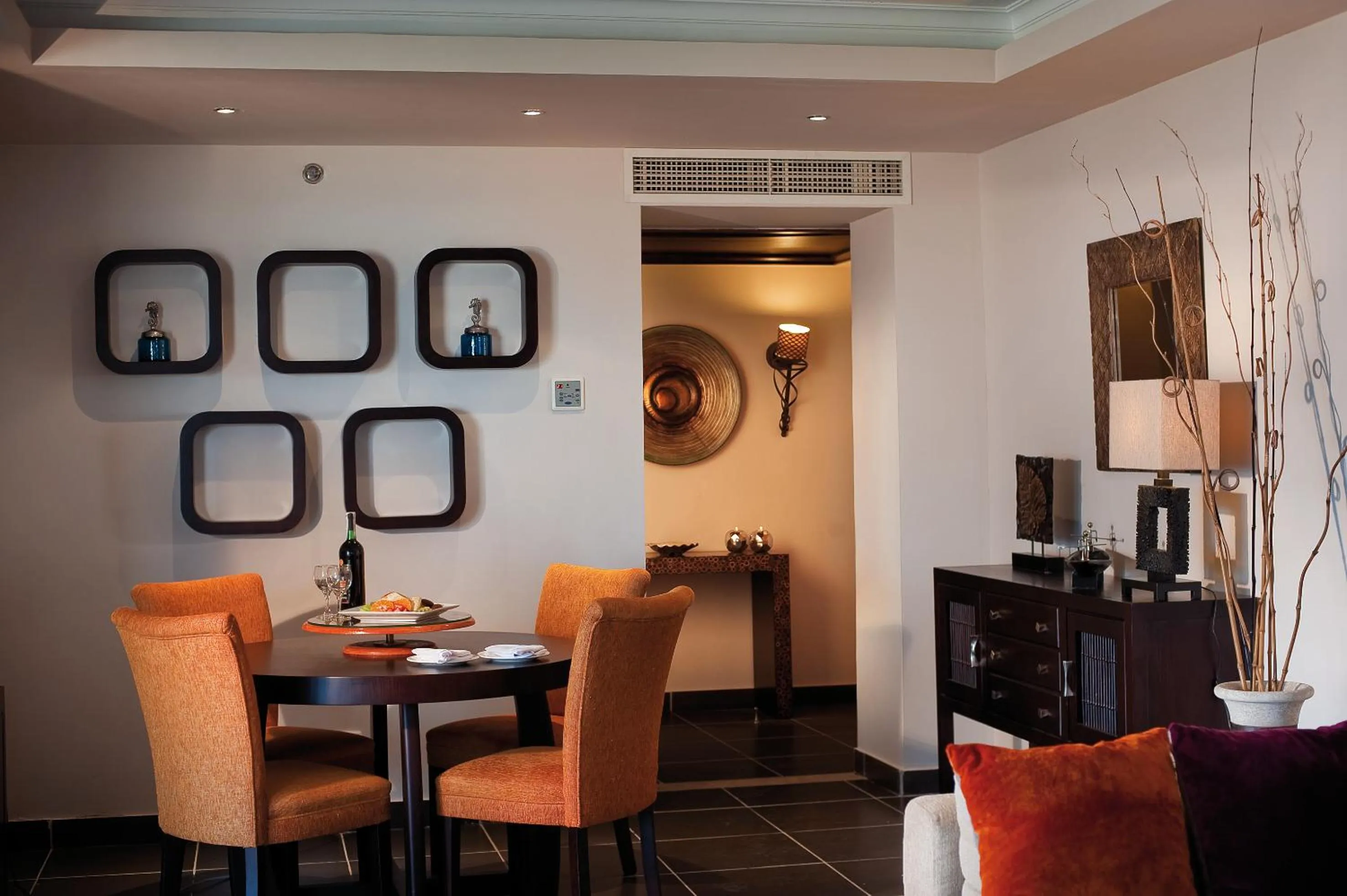 Seating area in Amwaj Beach Club Abu Soma