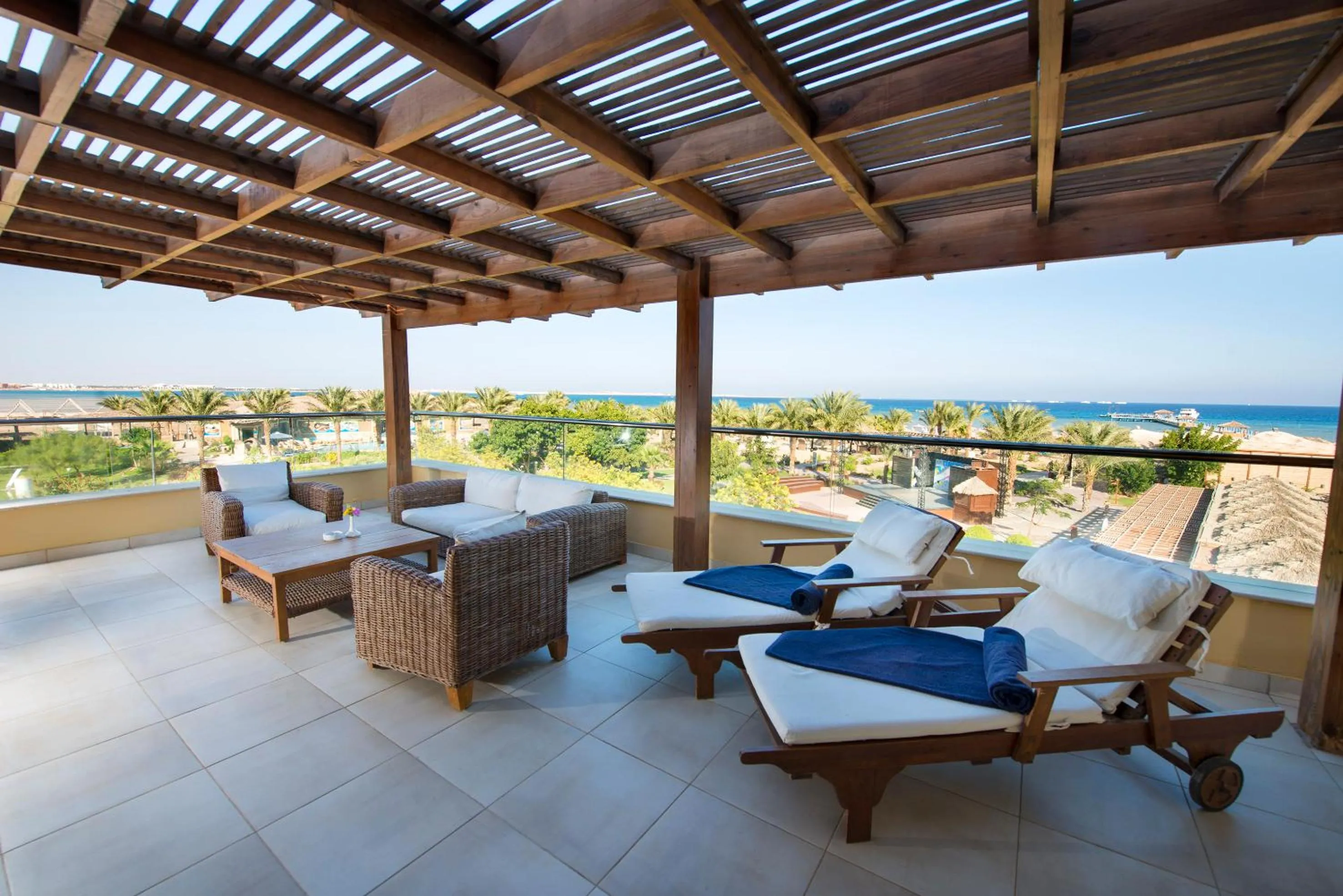 Balcony/Terrace in Amwaj Beach Club Abu Soma