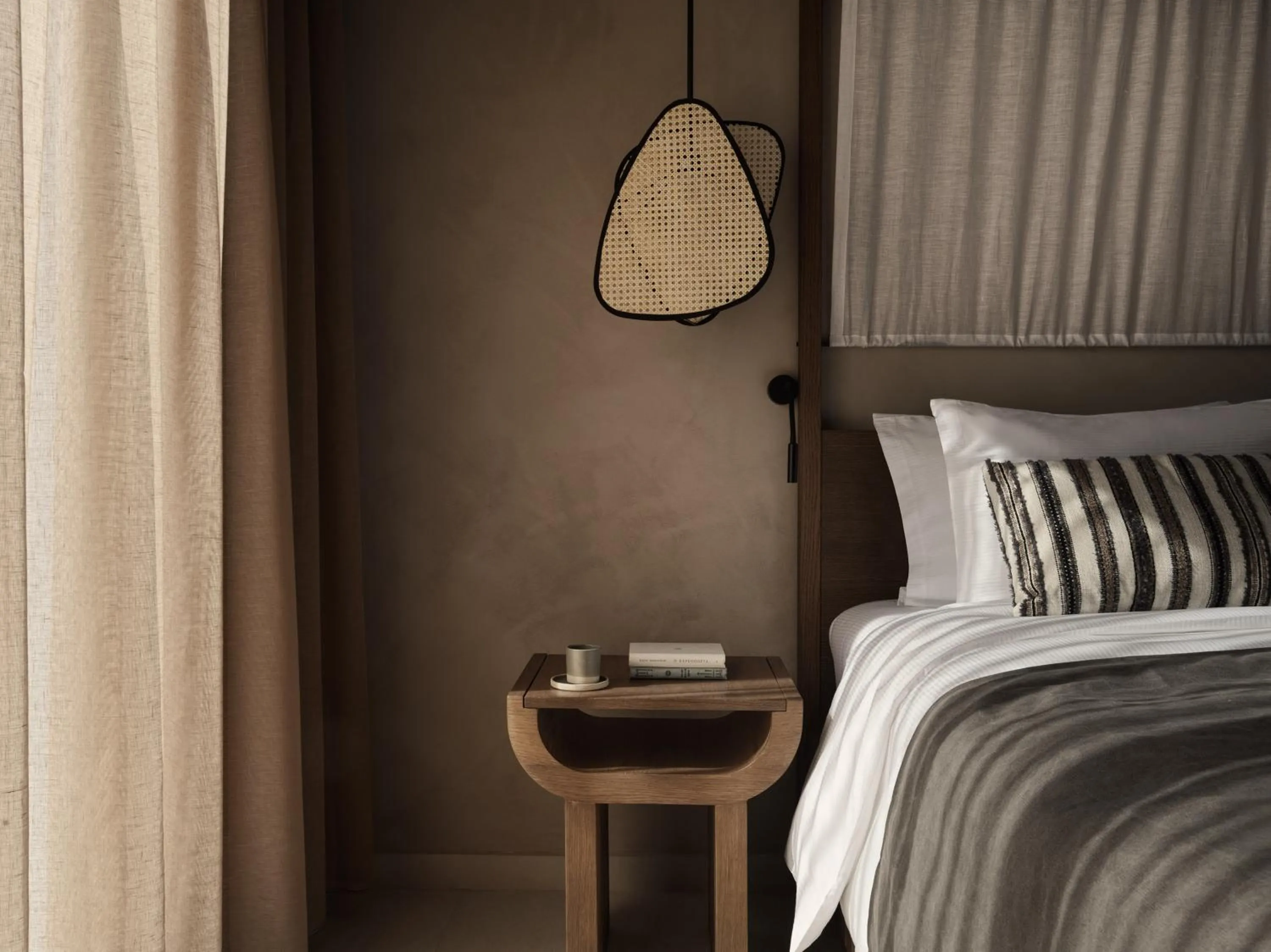 Bed in Aulūs Lindos Rhodes, Curio Collection by Hilton