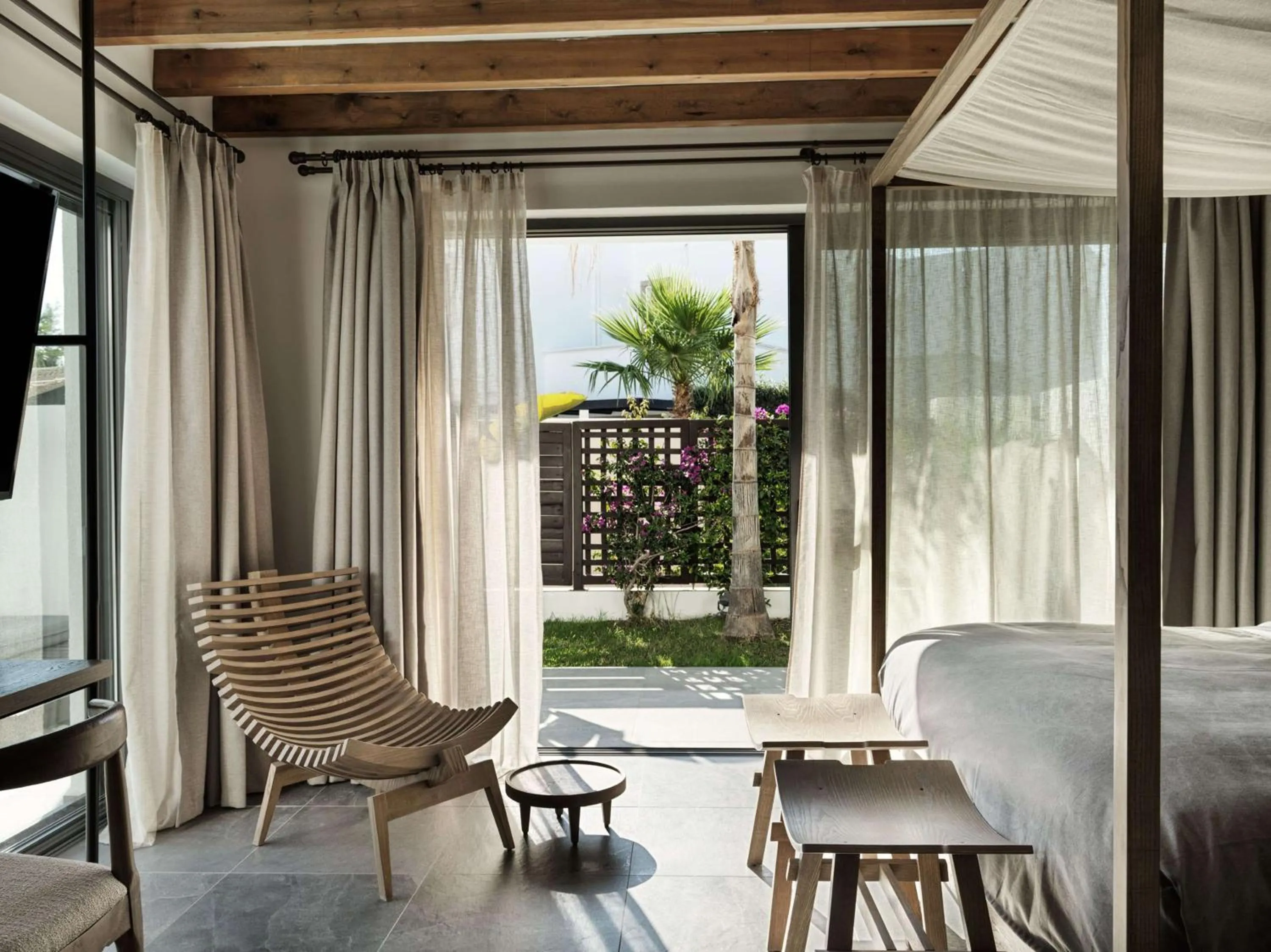 Bed in Aulūs Lindos Rhodes, Curio Collection by Hilton