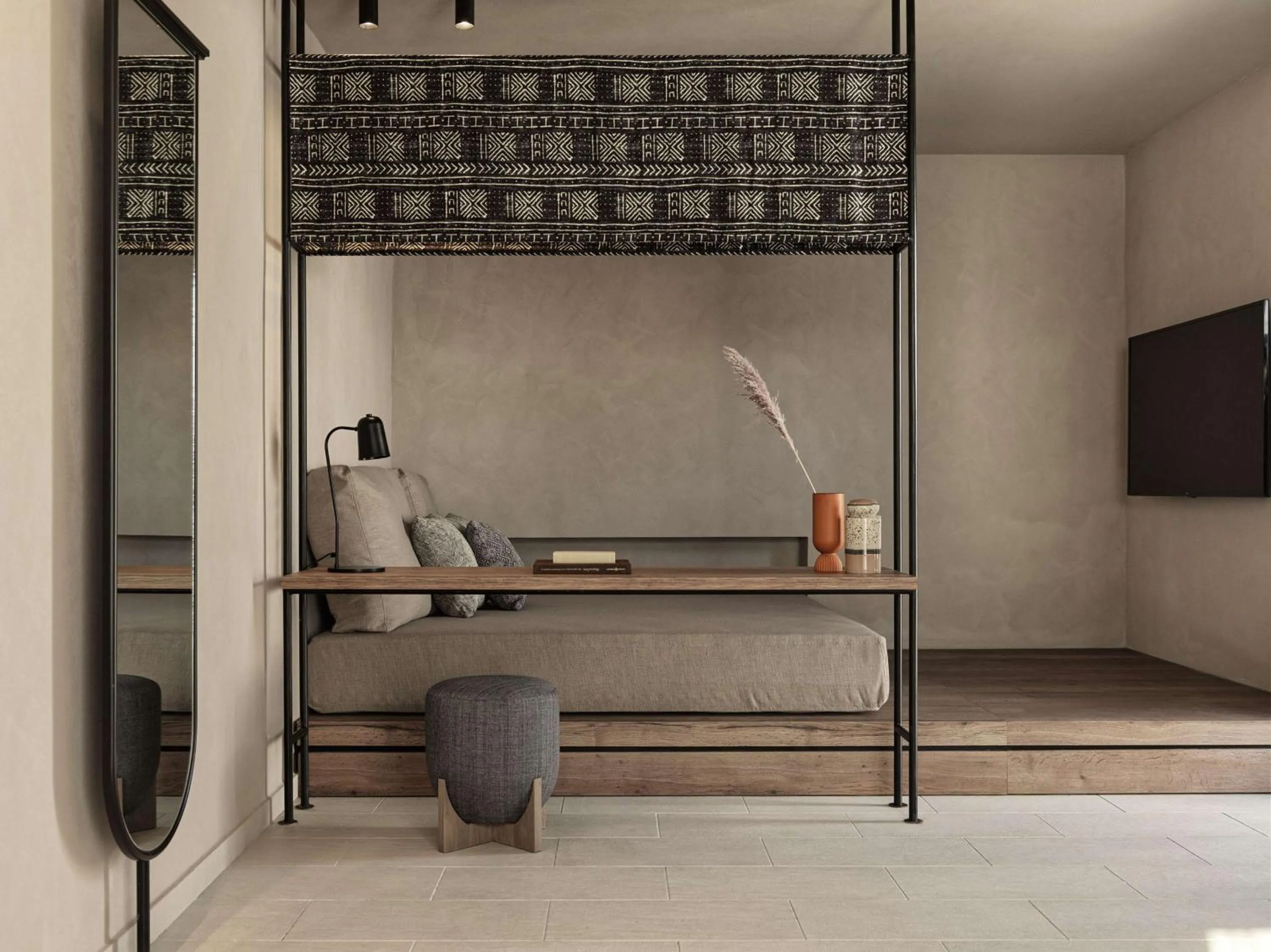 Bed in Aulūs Lindos Rhodes, Curio Collection by Hilton