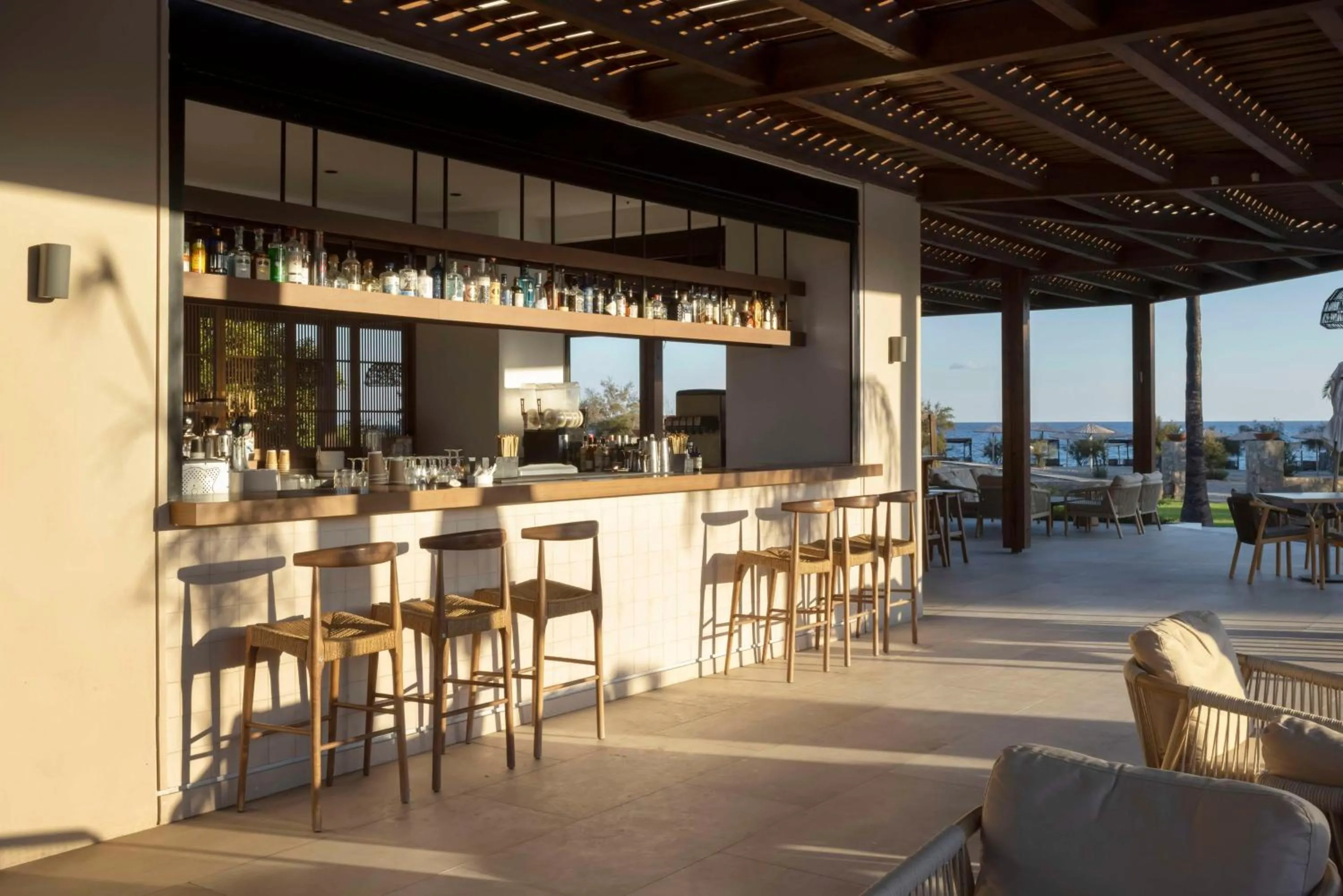 Restaurant/places to eat in Aulūs Lindos Rhodes, Curio Collection by Hilton