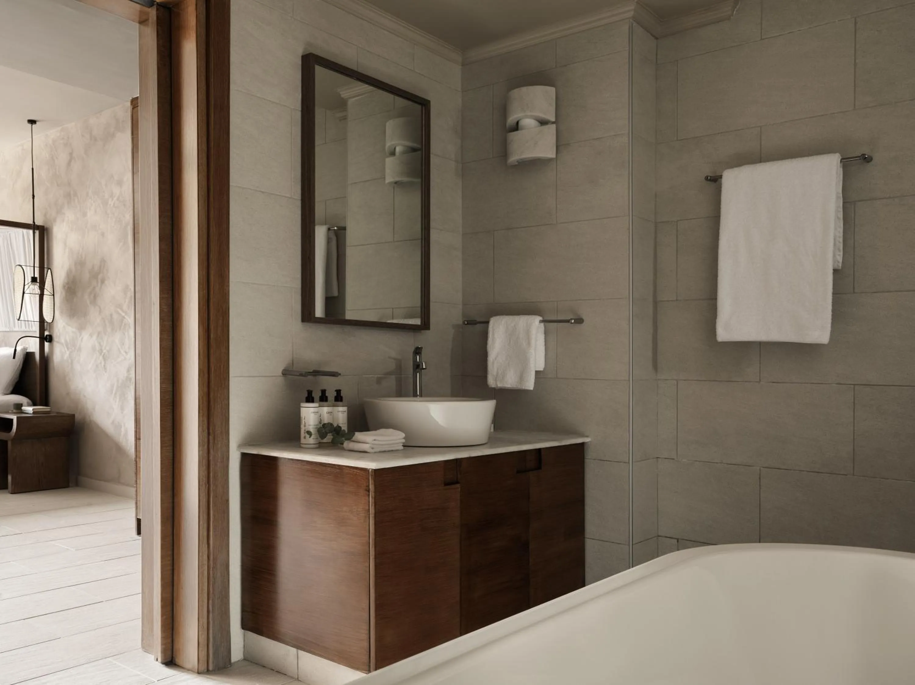 Bathroom in Aulūs Lindos Rhodes, Curio Collection by Hilton