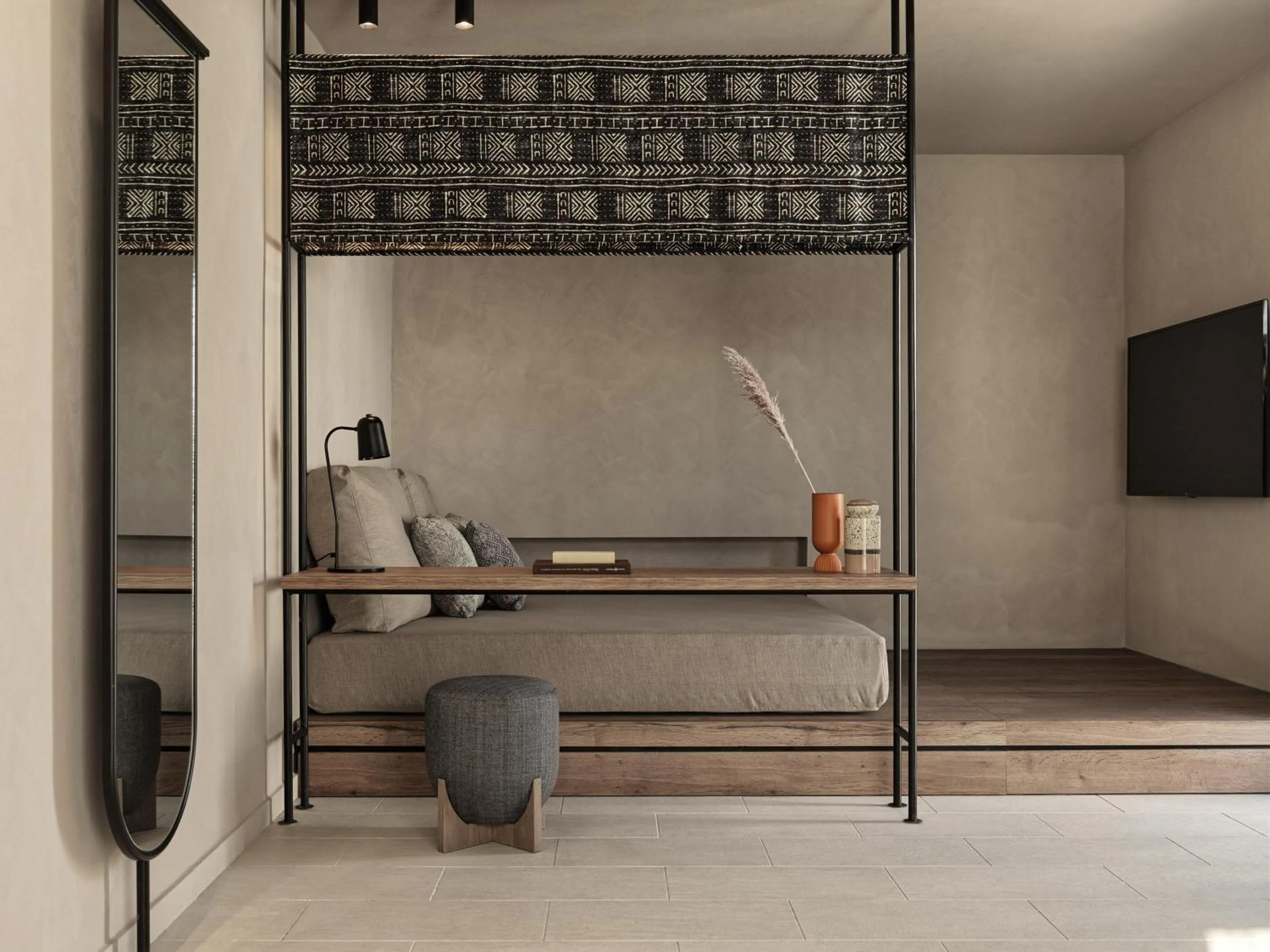 Living room in Aulūs Lindos Rhodes, Curio Collection by Hilton