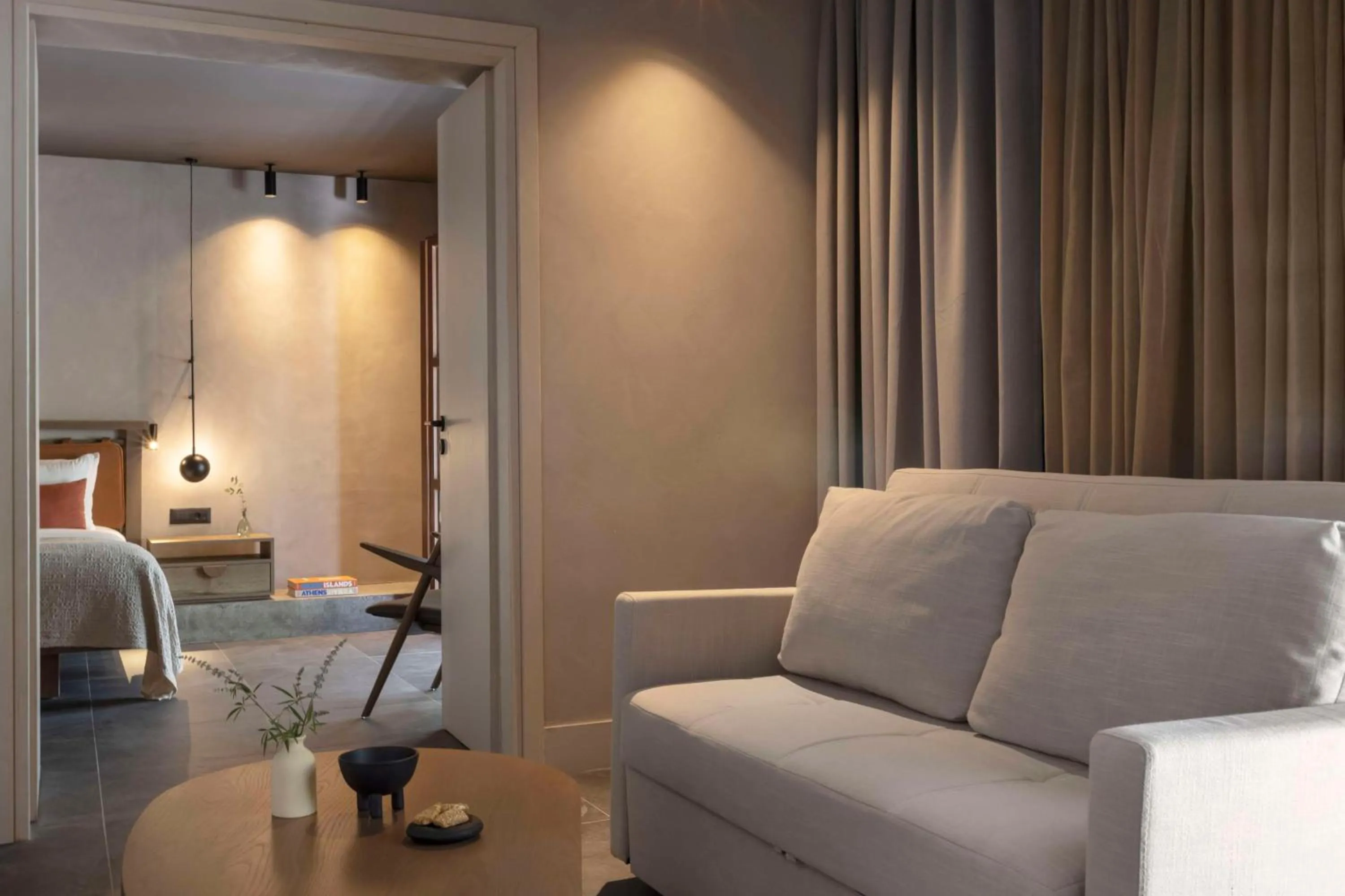 Bed in Aulūs Lindos Rhodes, Curio Collection by Hilton