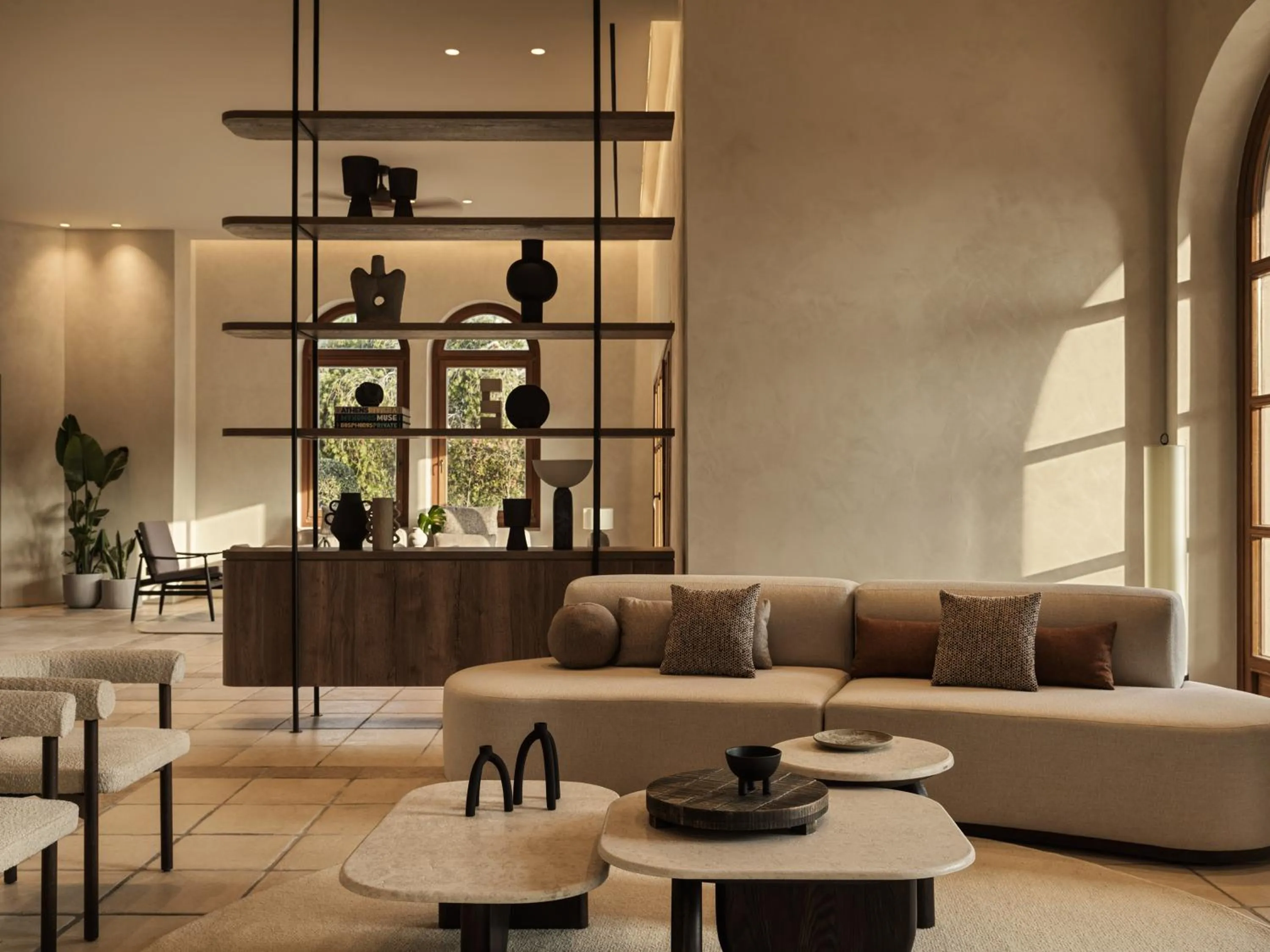 Communal lounge/ TV room in Aulūs Lindos Rhodes, Curio Collection by Hilton