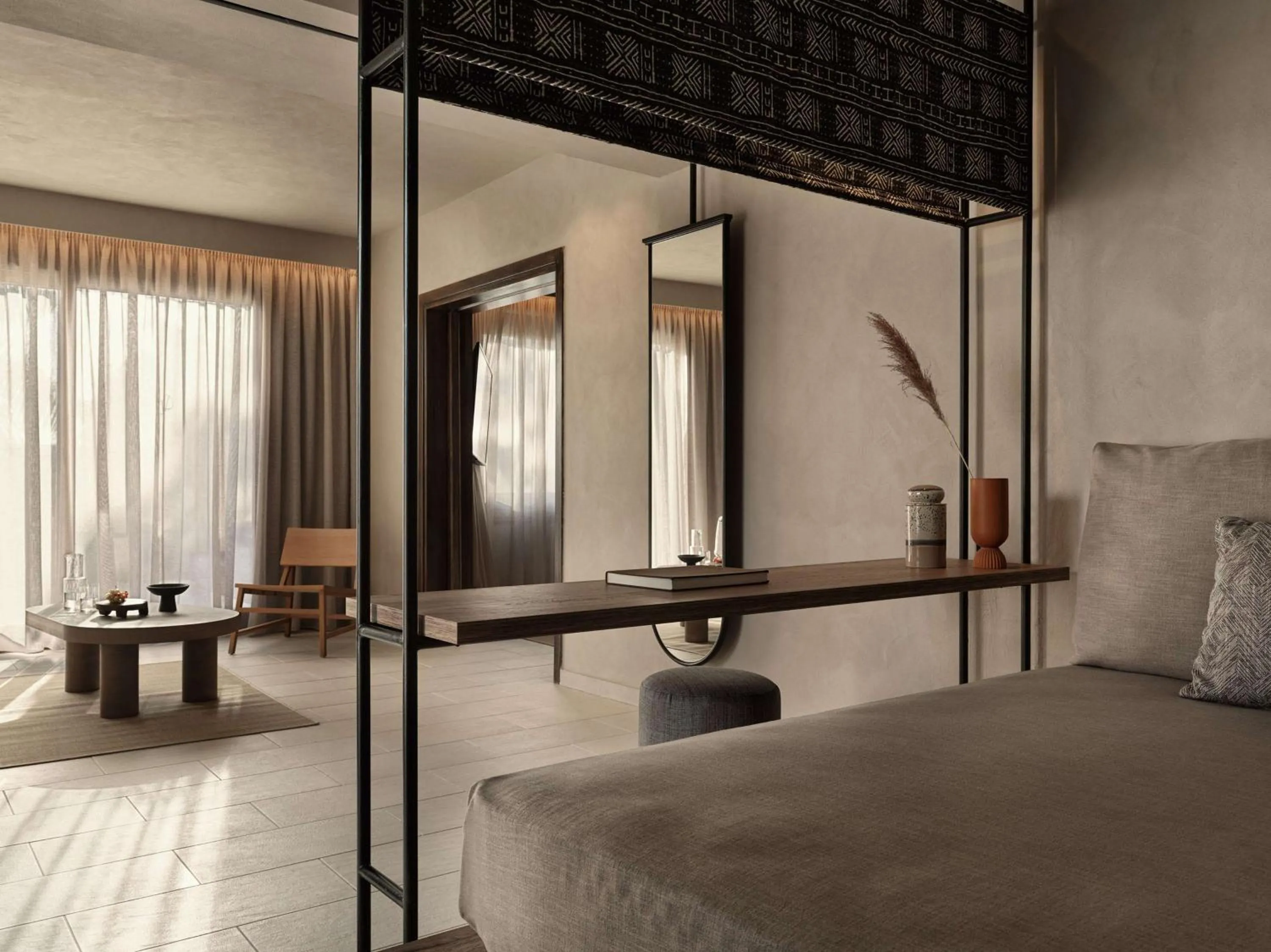 Bedroom, Bed in Aulūs Lindos Rhodes, Curio Collection by Hilton