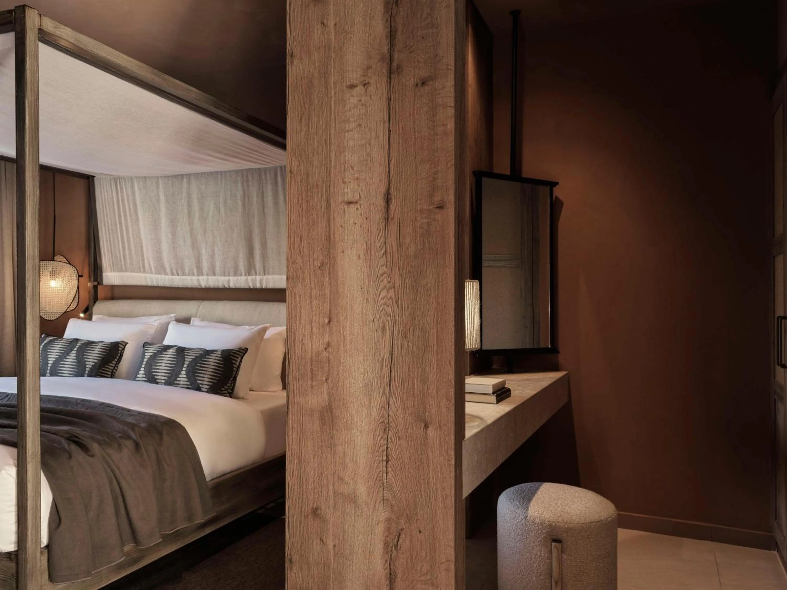 Bed in Aulūs Lindos Rhodes, Curio Collection by Hilton