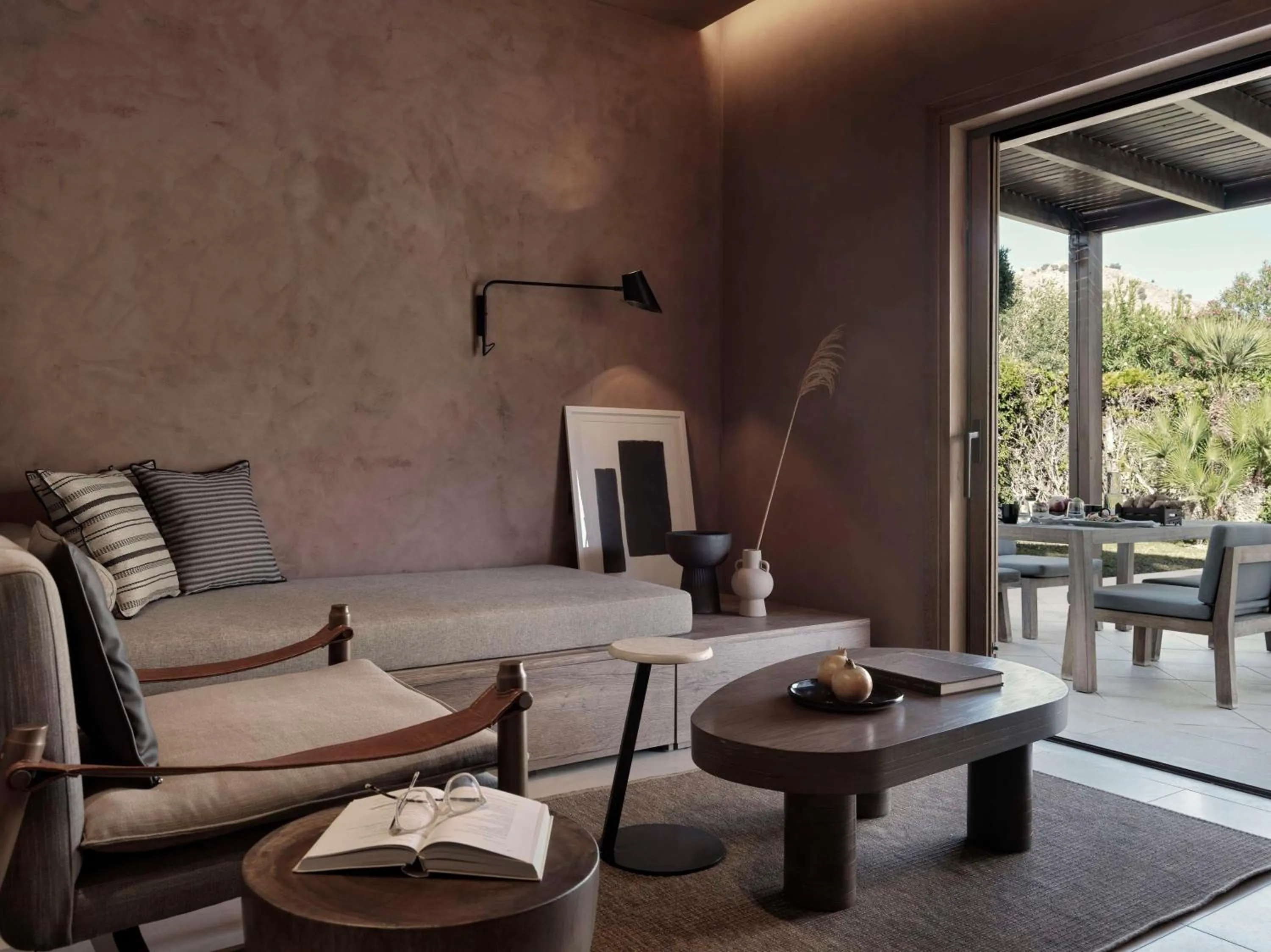 Living room in Aulūs Lindos Rhodes, Curio Collection by Hilton