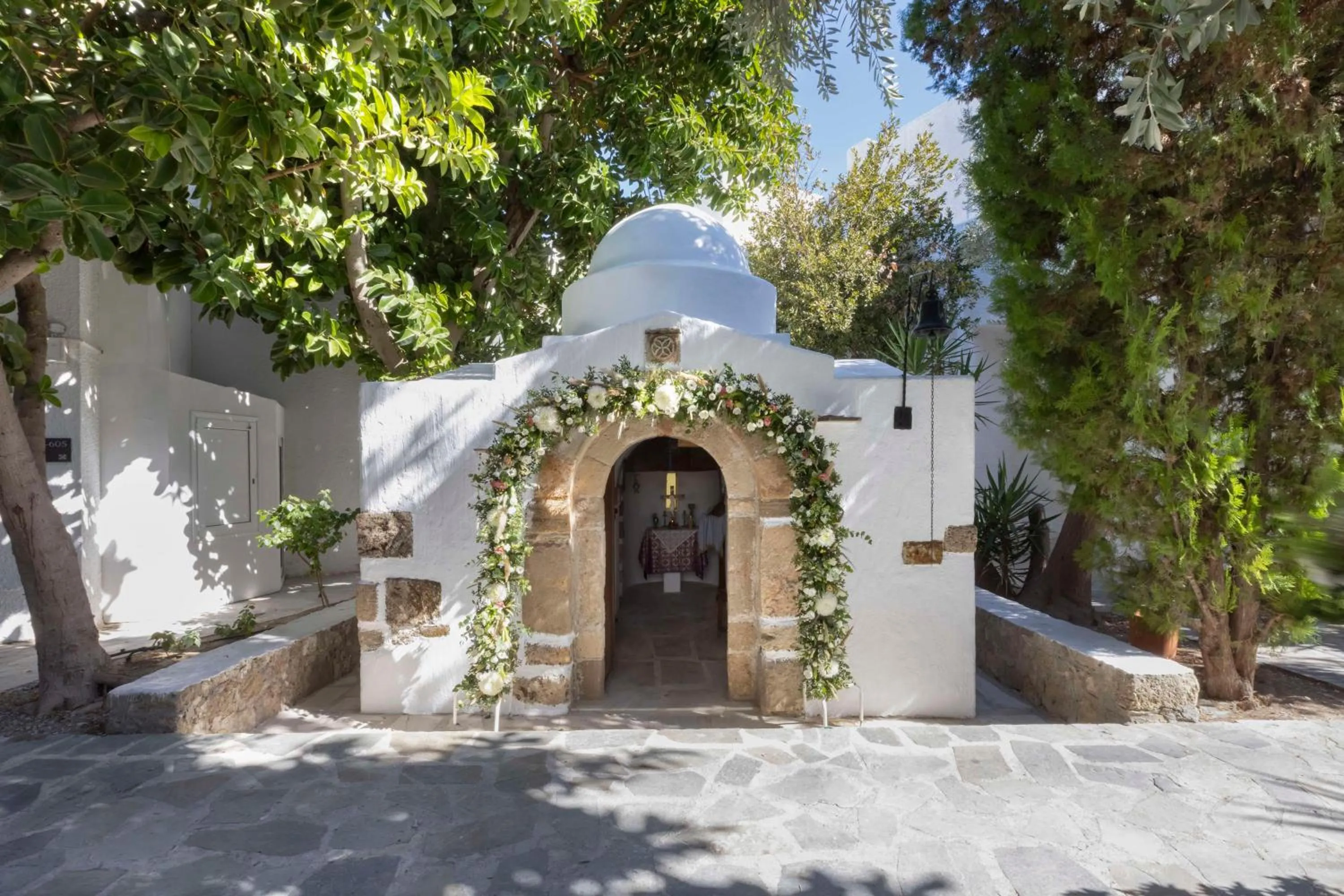 Property building in Aulūs Lindos Rhodes, Curio Collection by Hilton