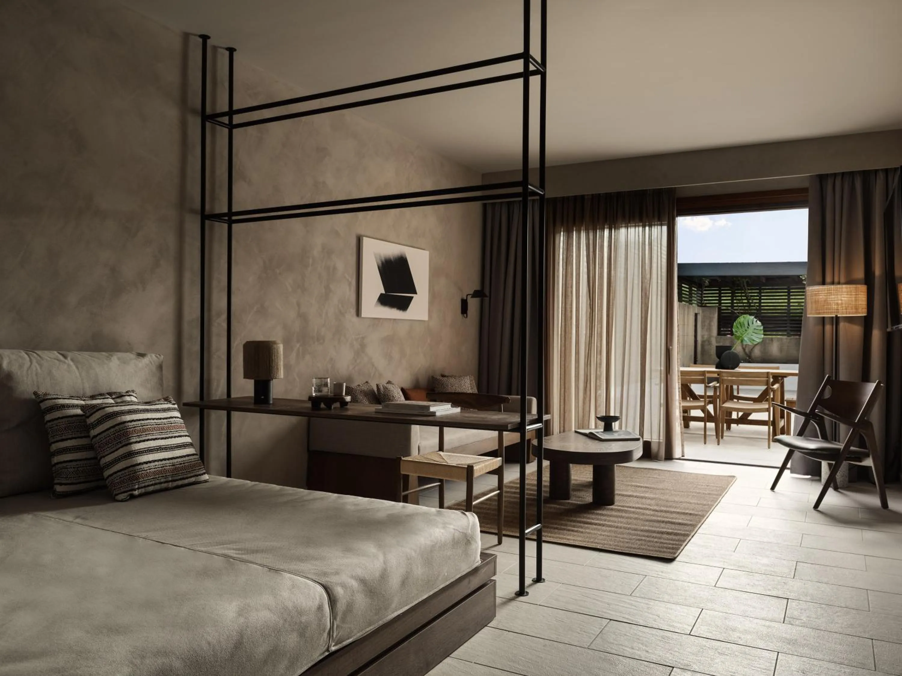 Bed in Aulūs Lindos Rhodes, Curio Collection by Hilton