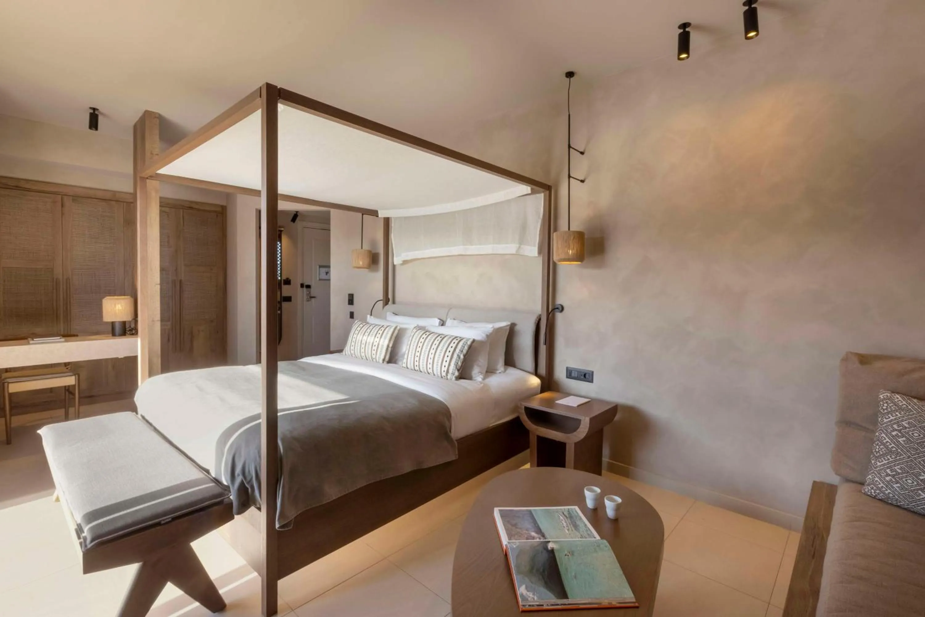 Bed in Aulūs Lindos Rhodes, Curio Collection by Hilton